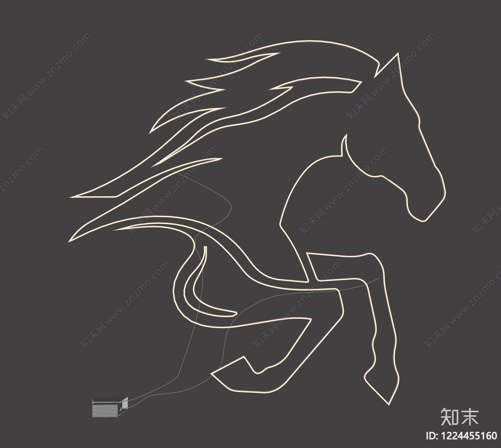 极简艺术装置SU模型下载【ID:1224455160】