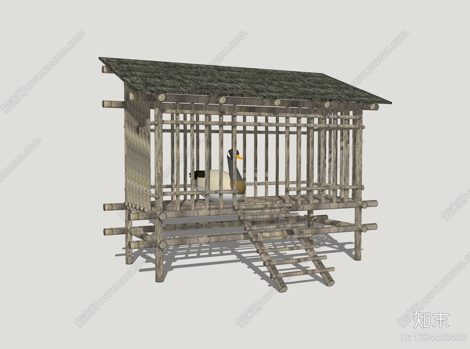 中式动物SU模型下载【ID:1224458485】
