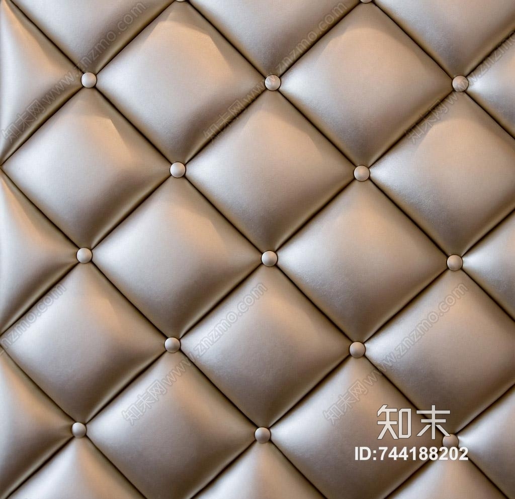 皮革软包硬包床背景电视背景贴图下载【ID:744188202】