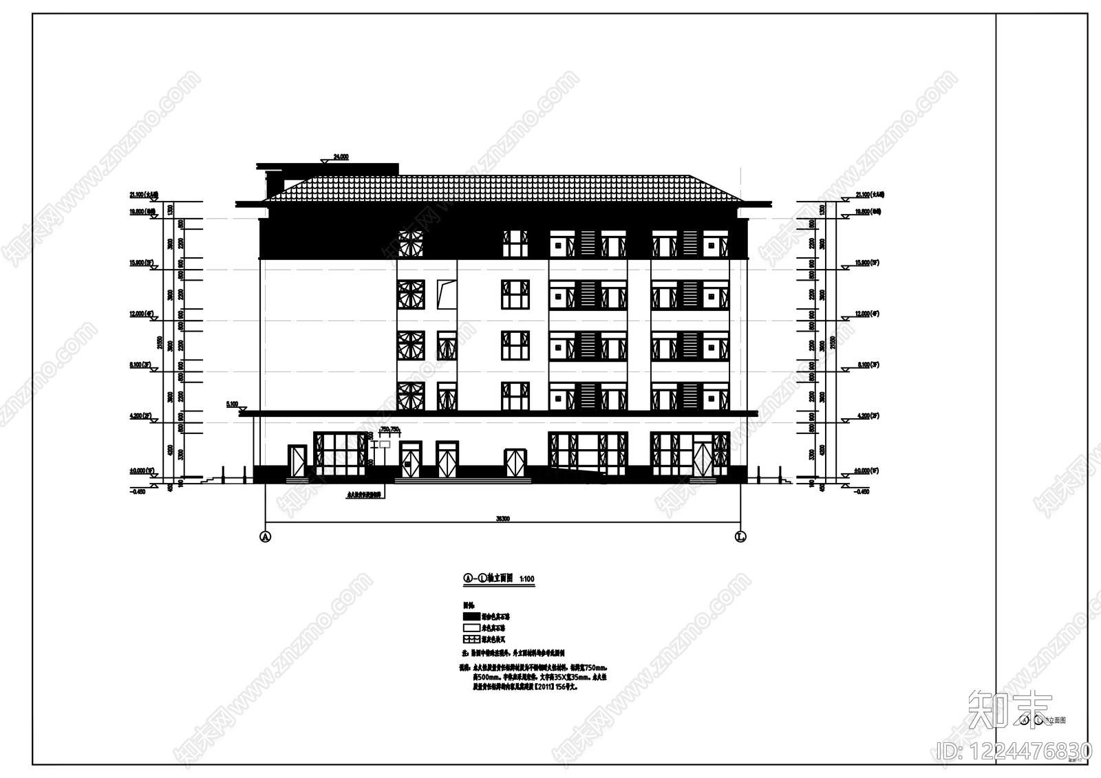 其他居住建筑cad施工图下载【ID:1224476830】