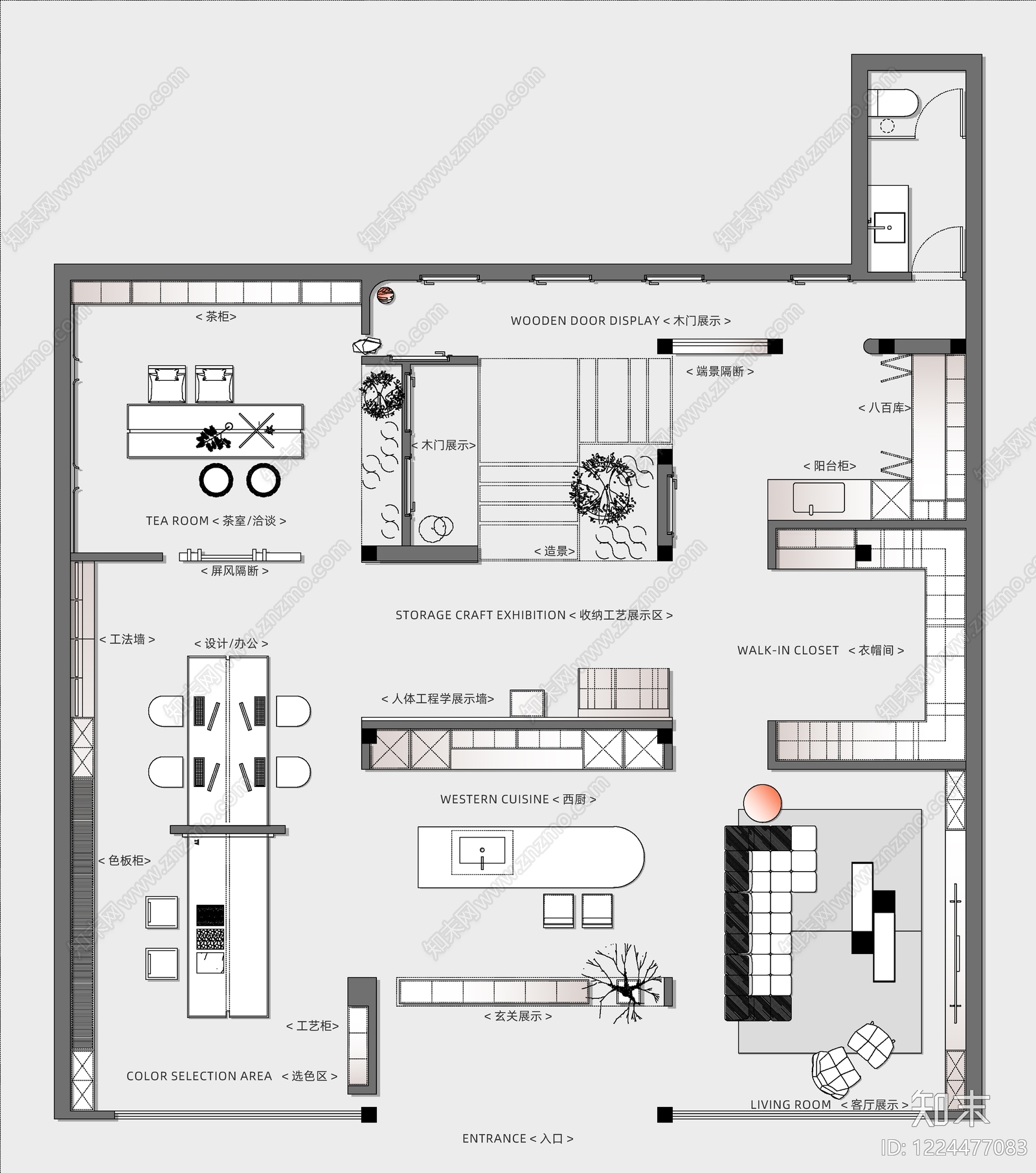 家具展厅CAD图纸