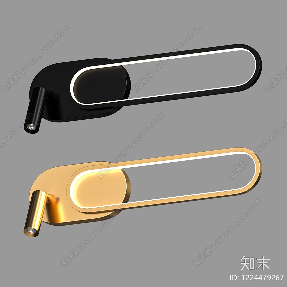 轻奢壁灯3D模型下载【ID:1224479267】
