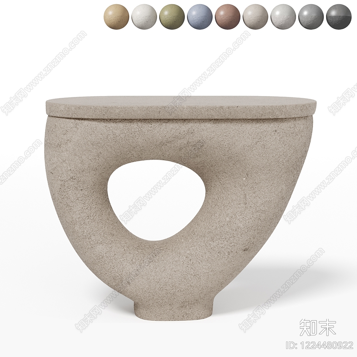 侘寂边几3D模型下载【ID:1224480922】