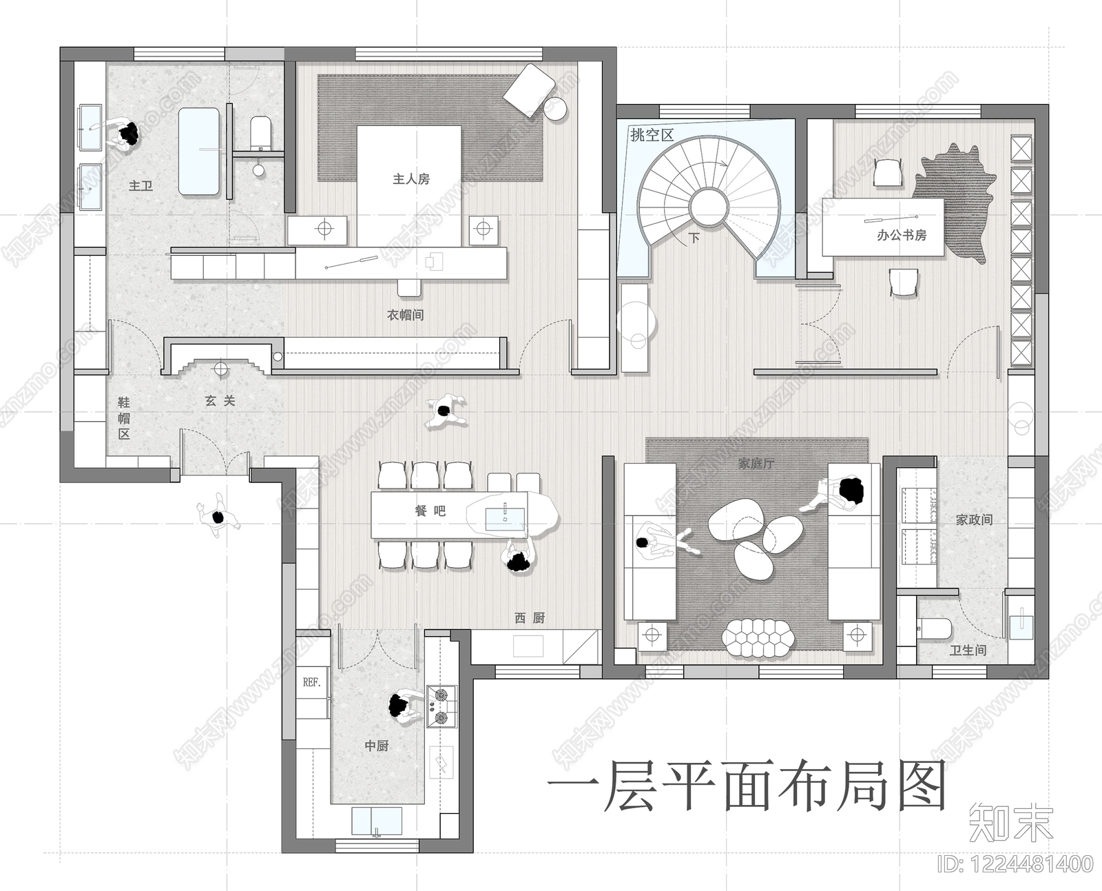 别墅cad施工图下载【ID:1224481400】