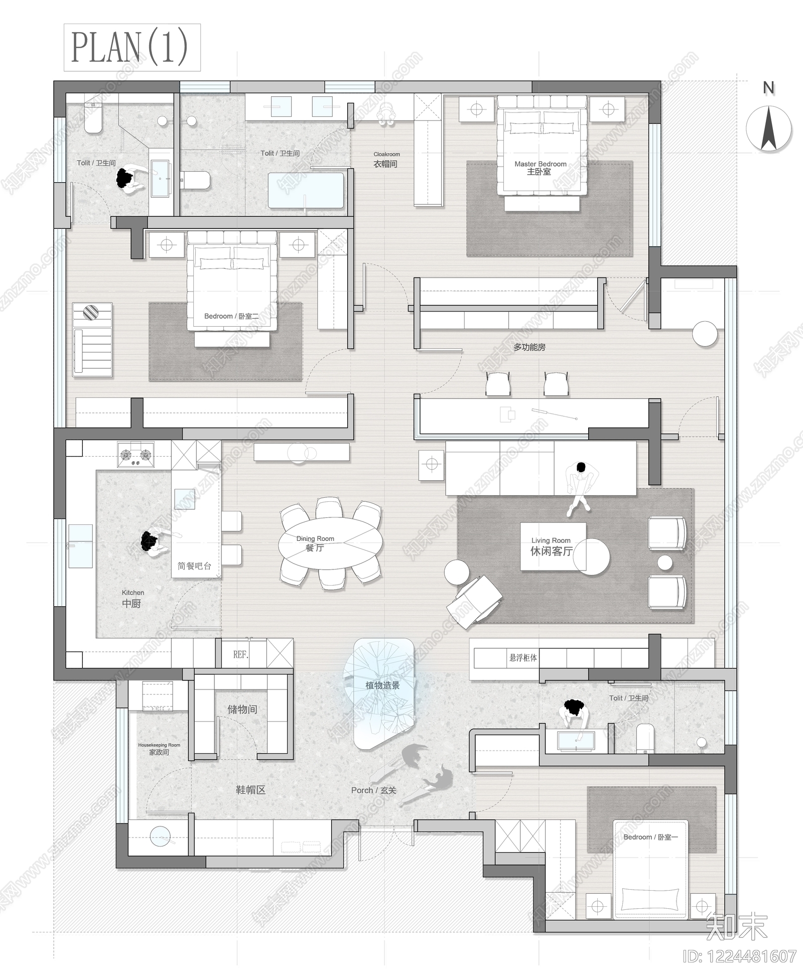 大平层cad施工图下载【ID:1224481607】