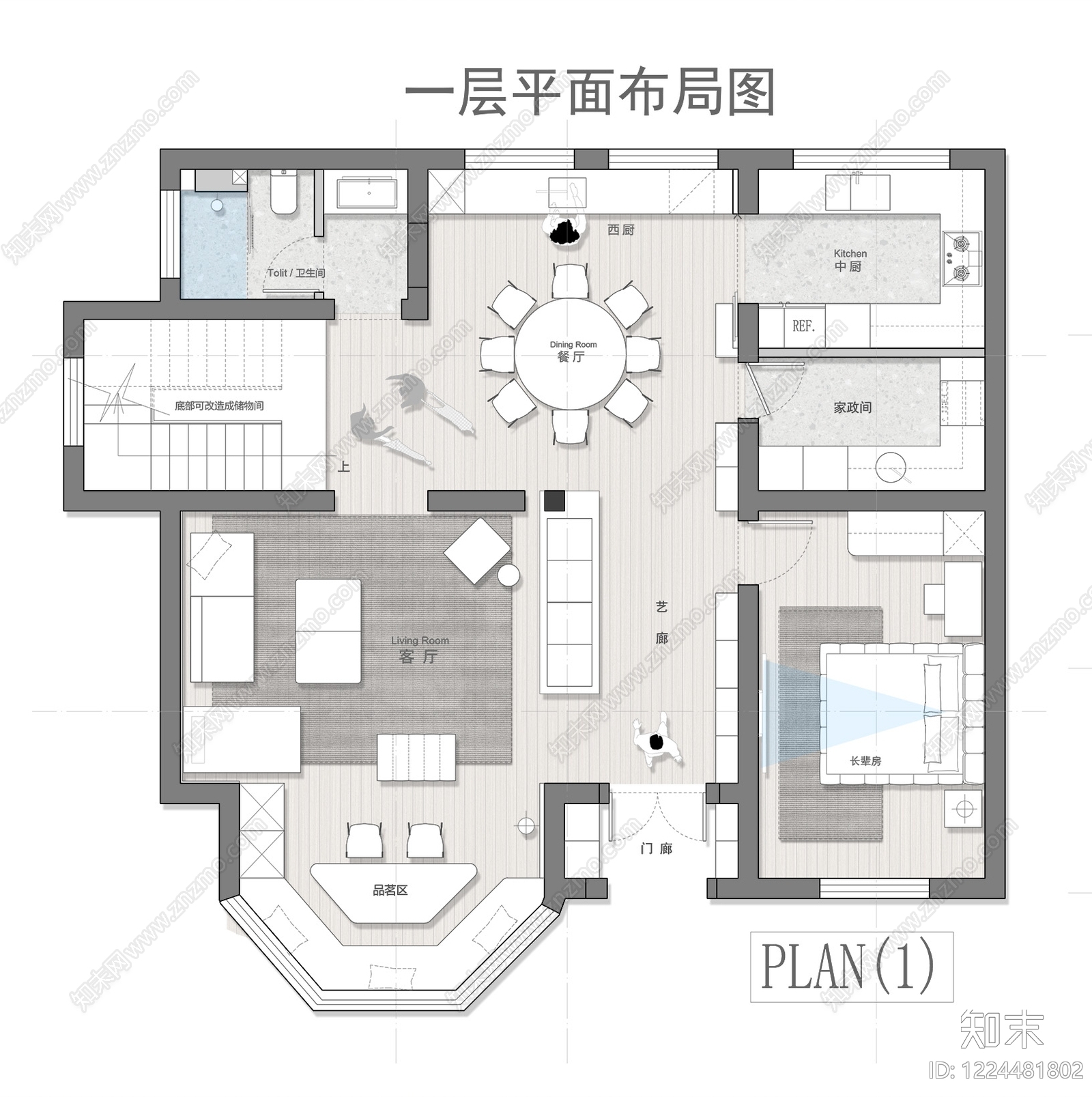 别墅cad施工图下载【ID:1224481802】