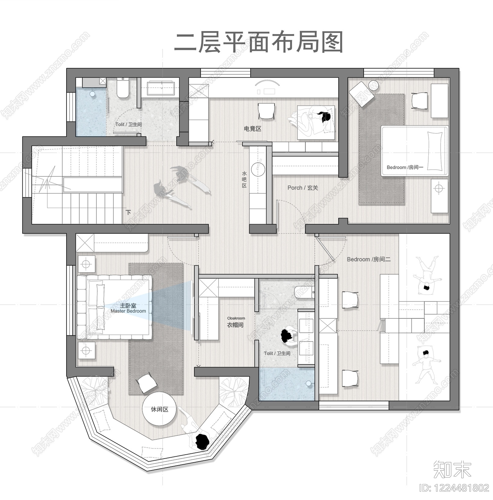 别墅cad施工图下载【ID:1224481802】