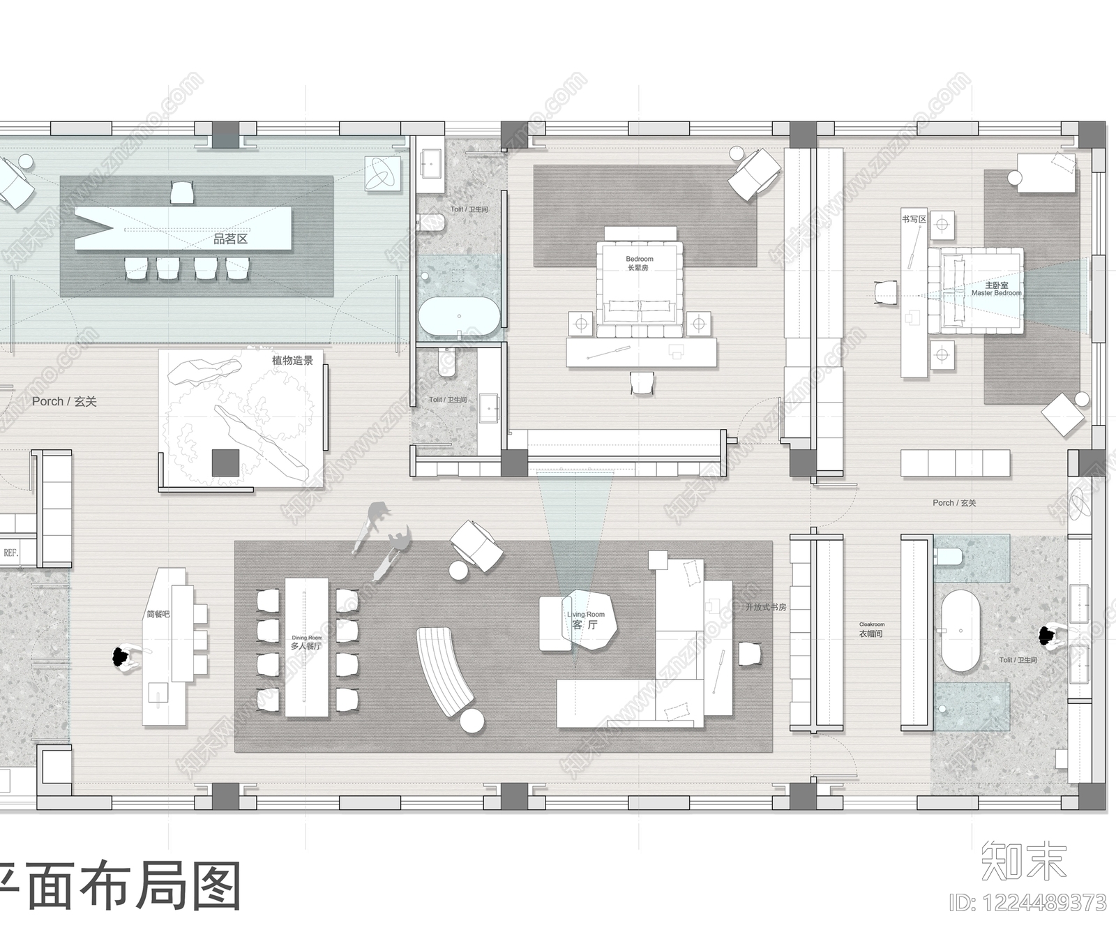 超大型平层cad施工图下载【ID:1224489373】