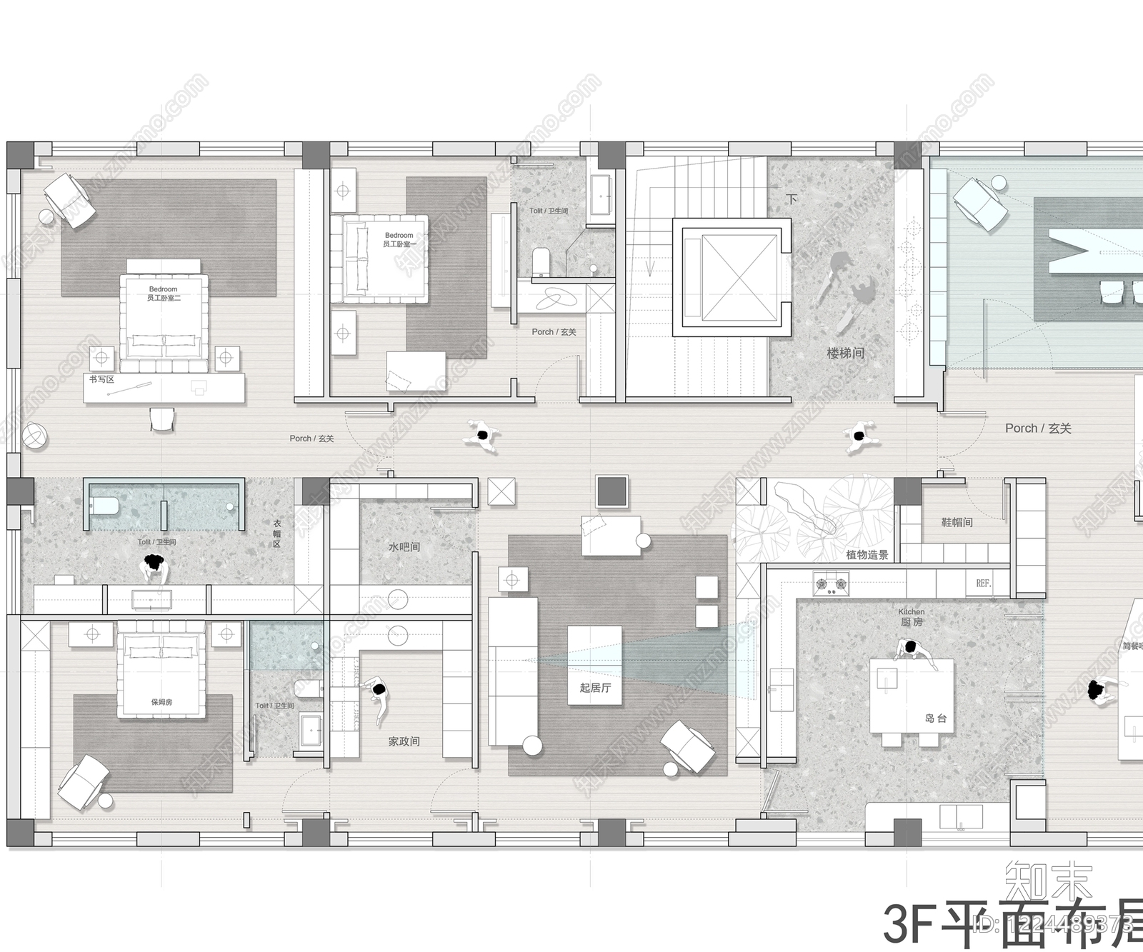 超大型平层cad施工图下载【ID:1224489373】