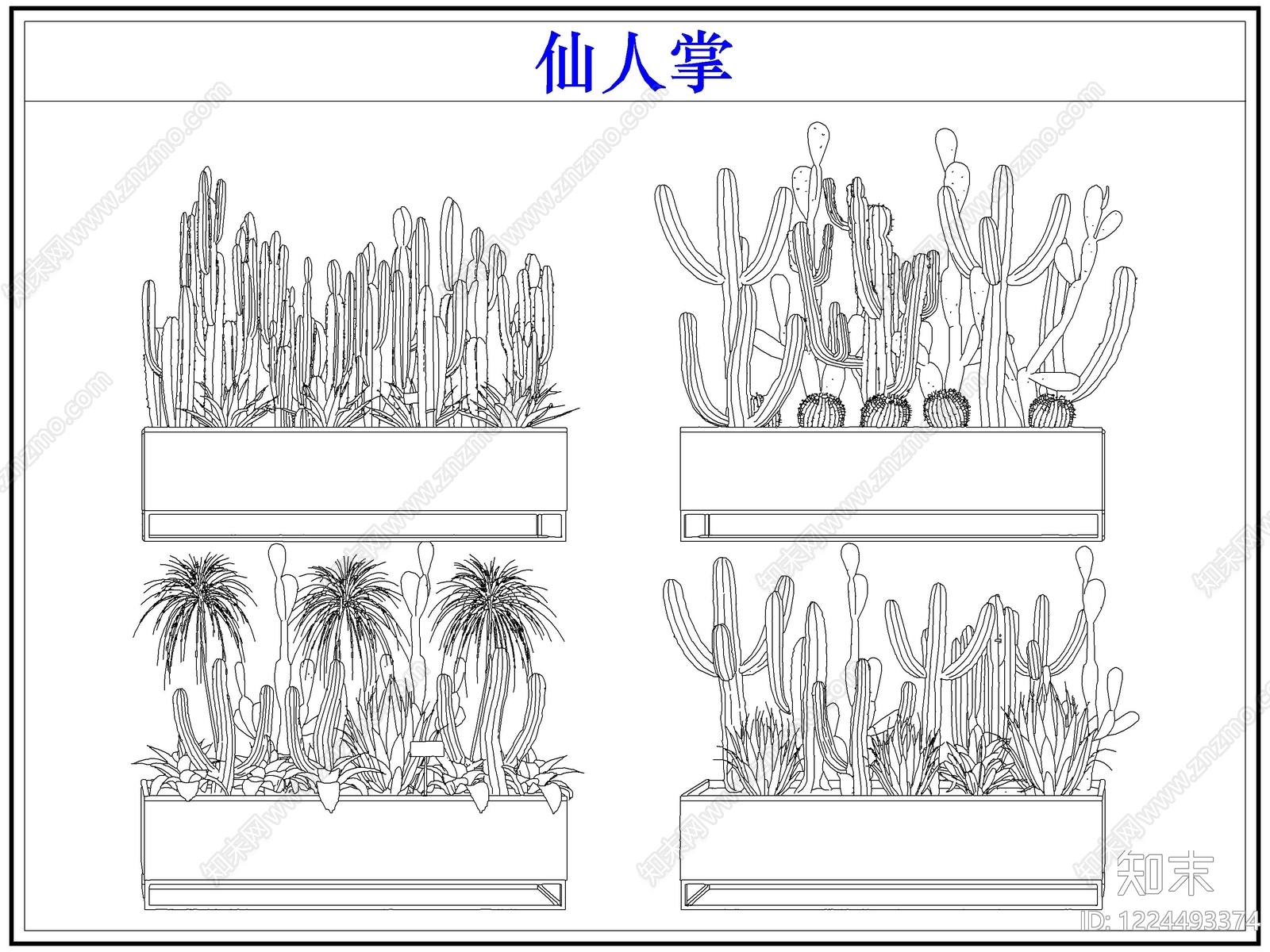 绿植cad施工图下载【ID:1224493374】