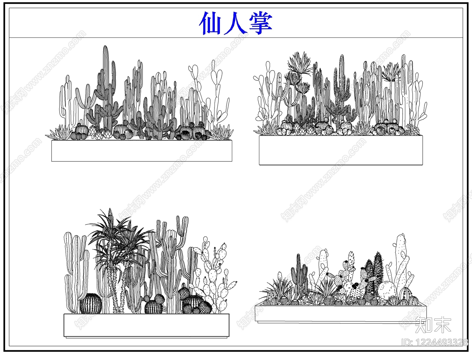 绿植cad施工图下载【ID:1224493328】