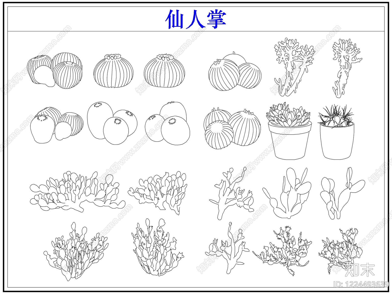 绿植cad施工图下载【ID:1224493639】