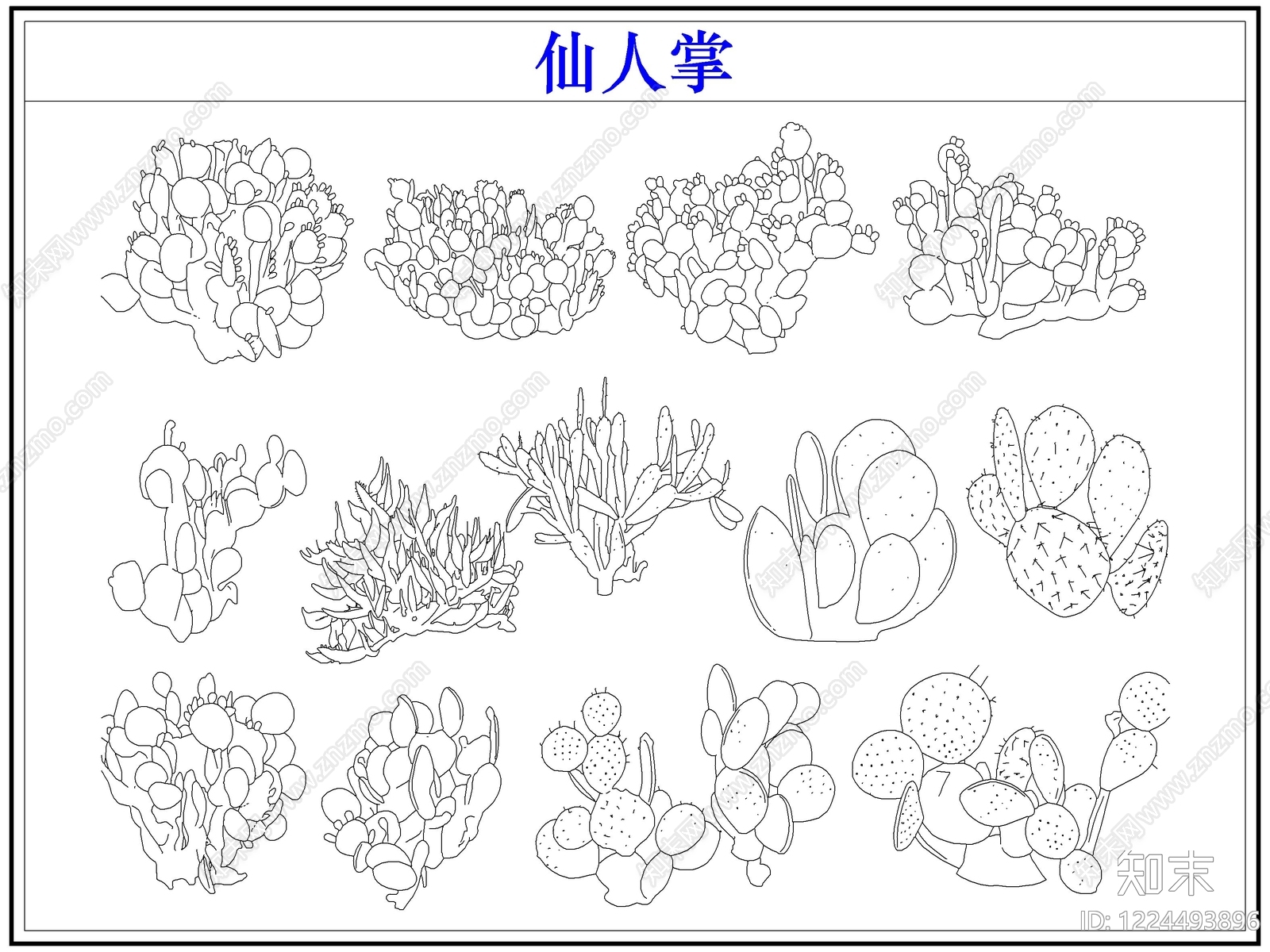 绿植cad施工图下载【ID:1224493896】