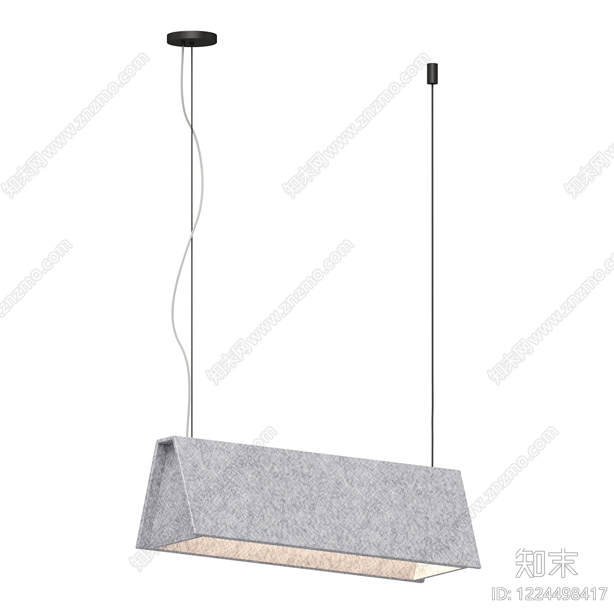 极简长条吊灯3D模型下载【ID:1224498417】