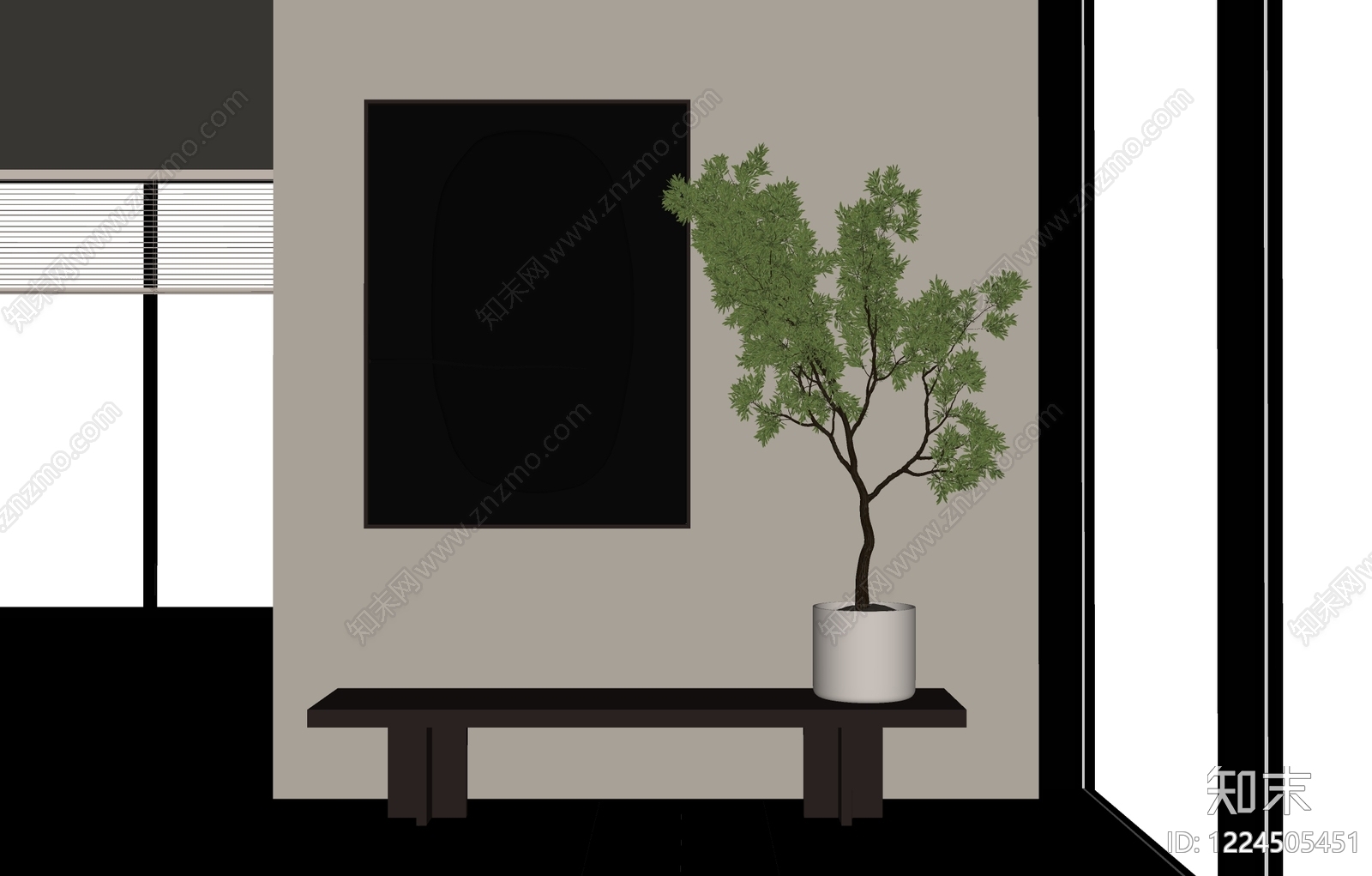 极简挂件SU模型下载【ID:1224505451】