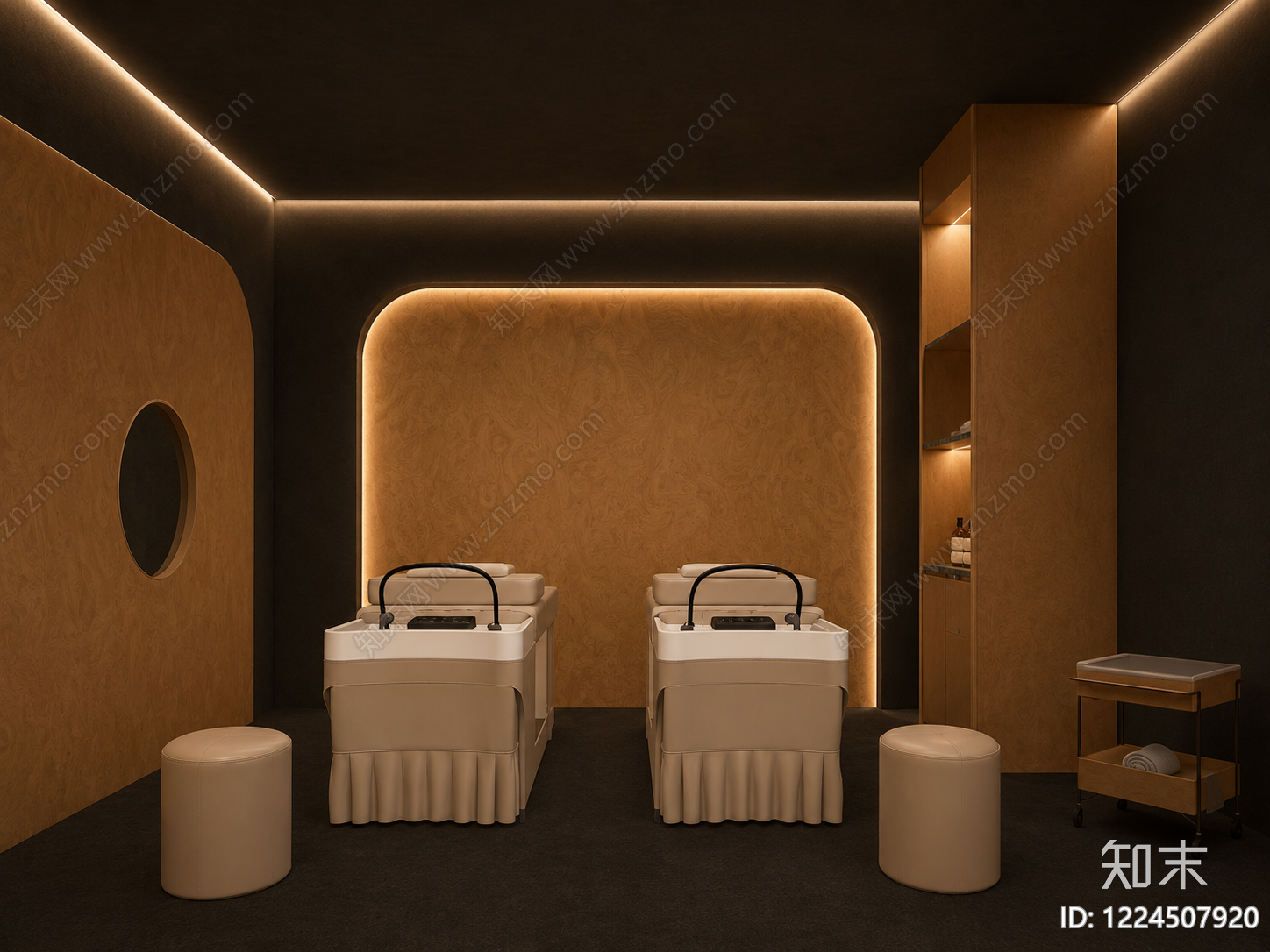 现代简约美容院3D模型下载【ID:1224507920】