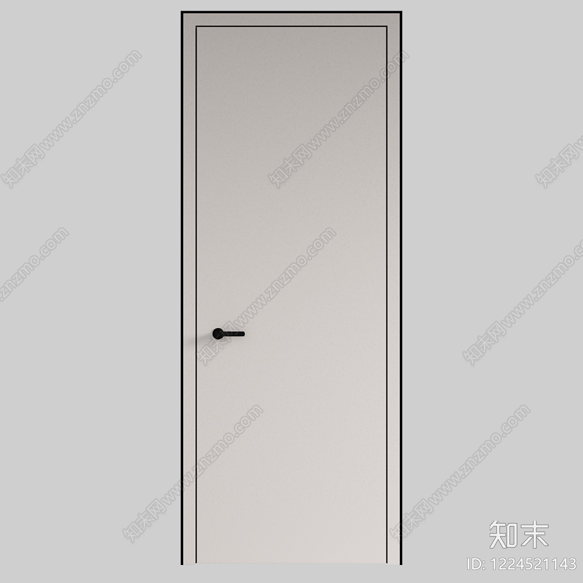 极简单开门3D模型下载【ID:1224521143】