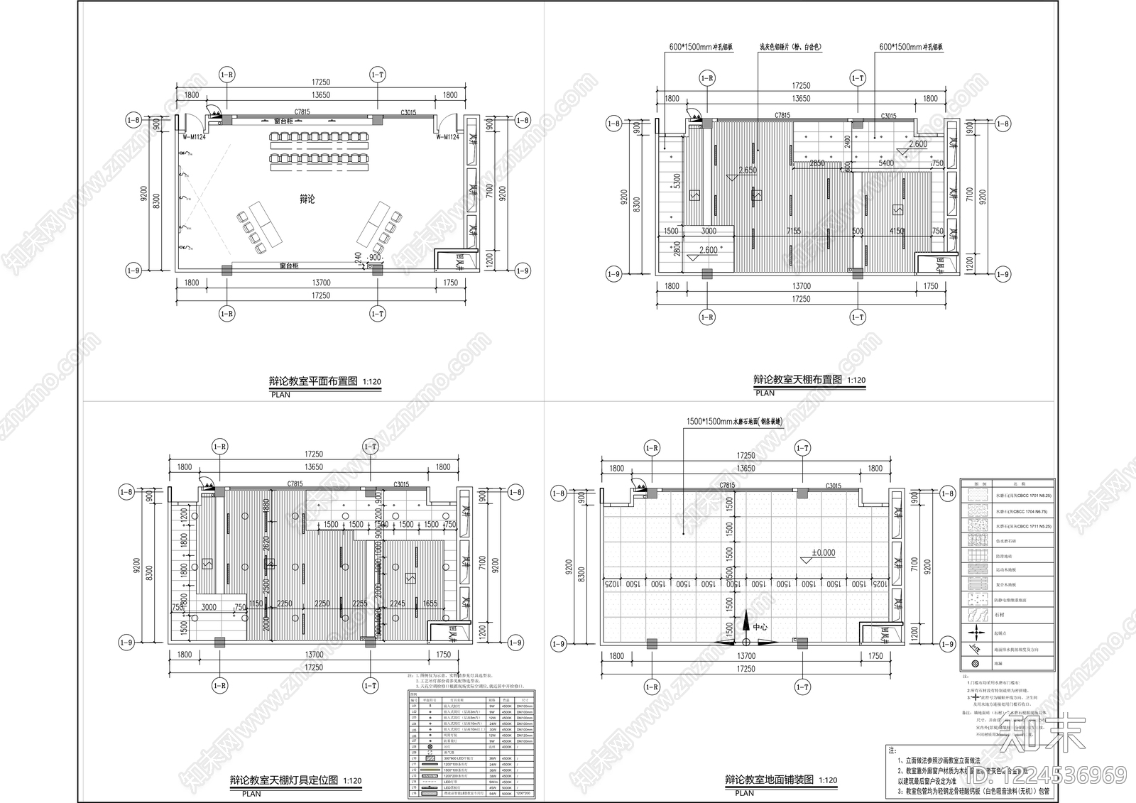 教室cad施工图下载【ID:1224536969】