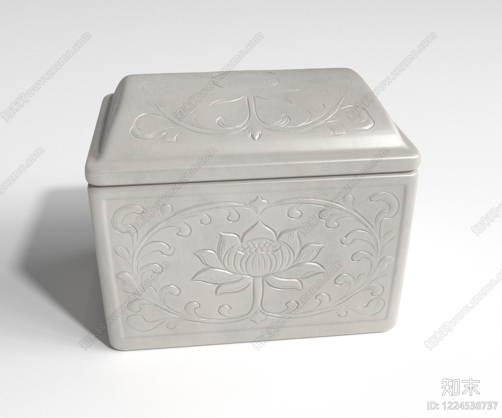 中式罐子3D模型下载【ID:1224538737】