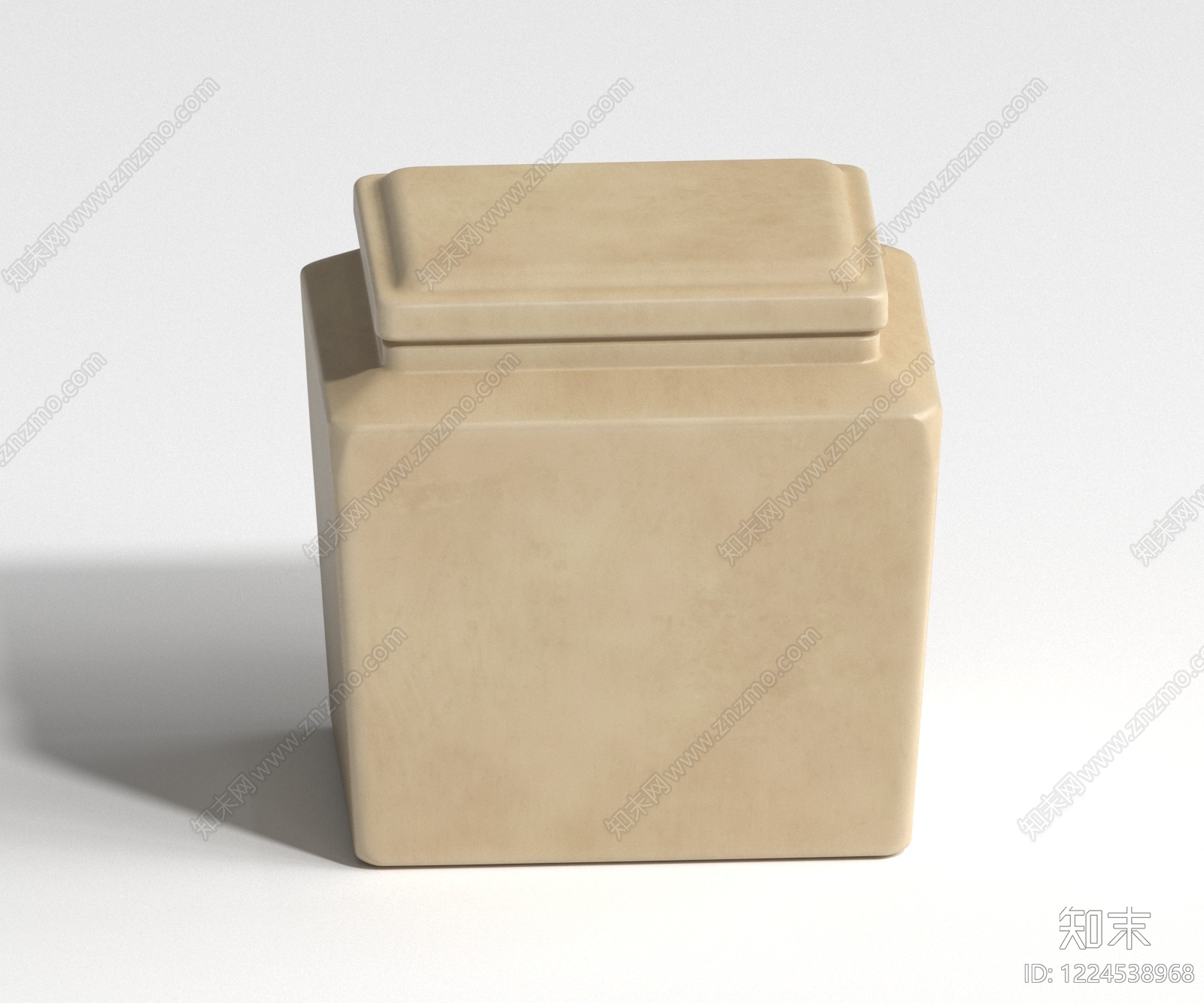 奶油风罐子3D模型下载【ID:1224538968】