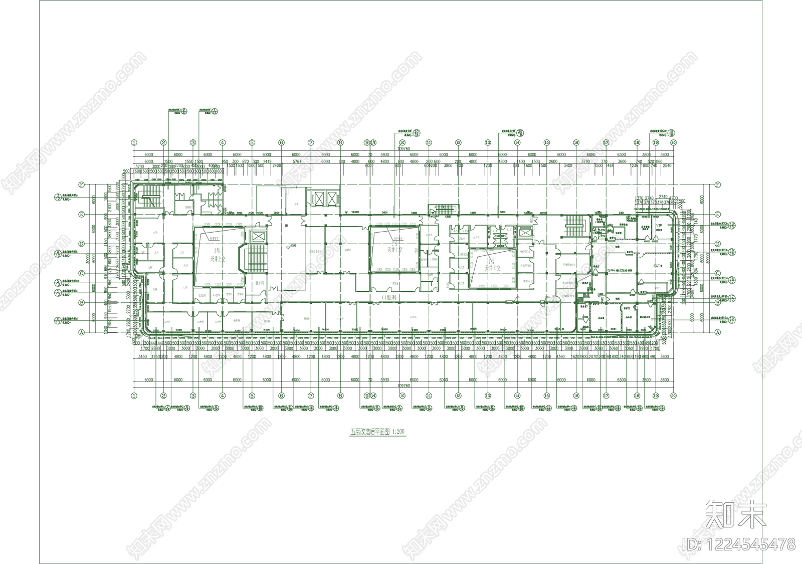 医院建筑cad施工图下载【ID:1224545478】