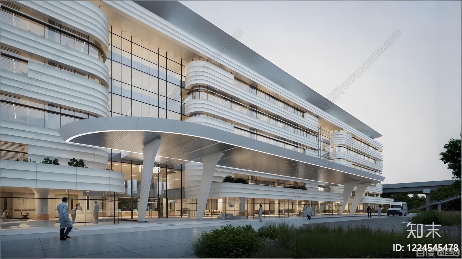 医院建筑cad施工图下载【ID:1224545478】