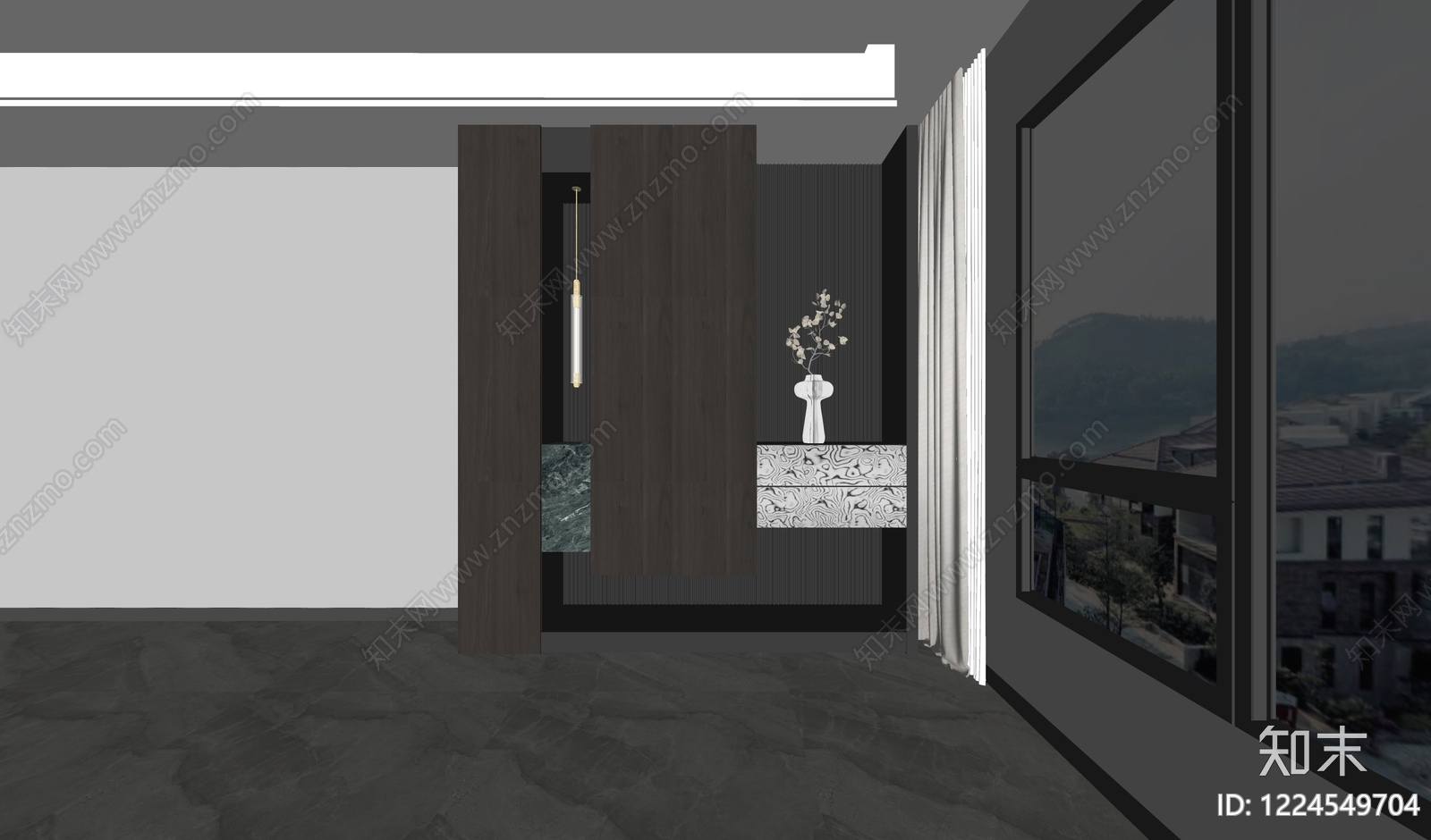 现代鞋柜SU模型下载【ID:1224549704】