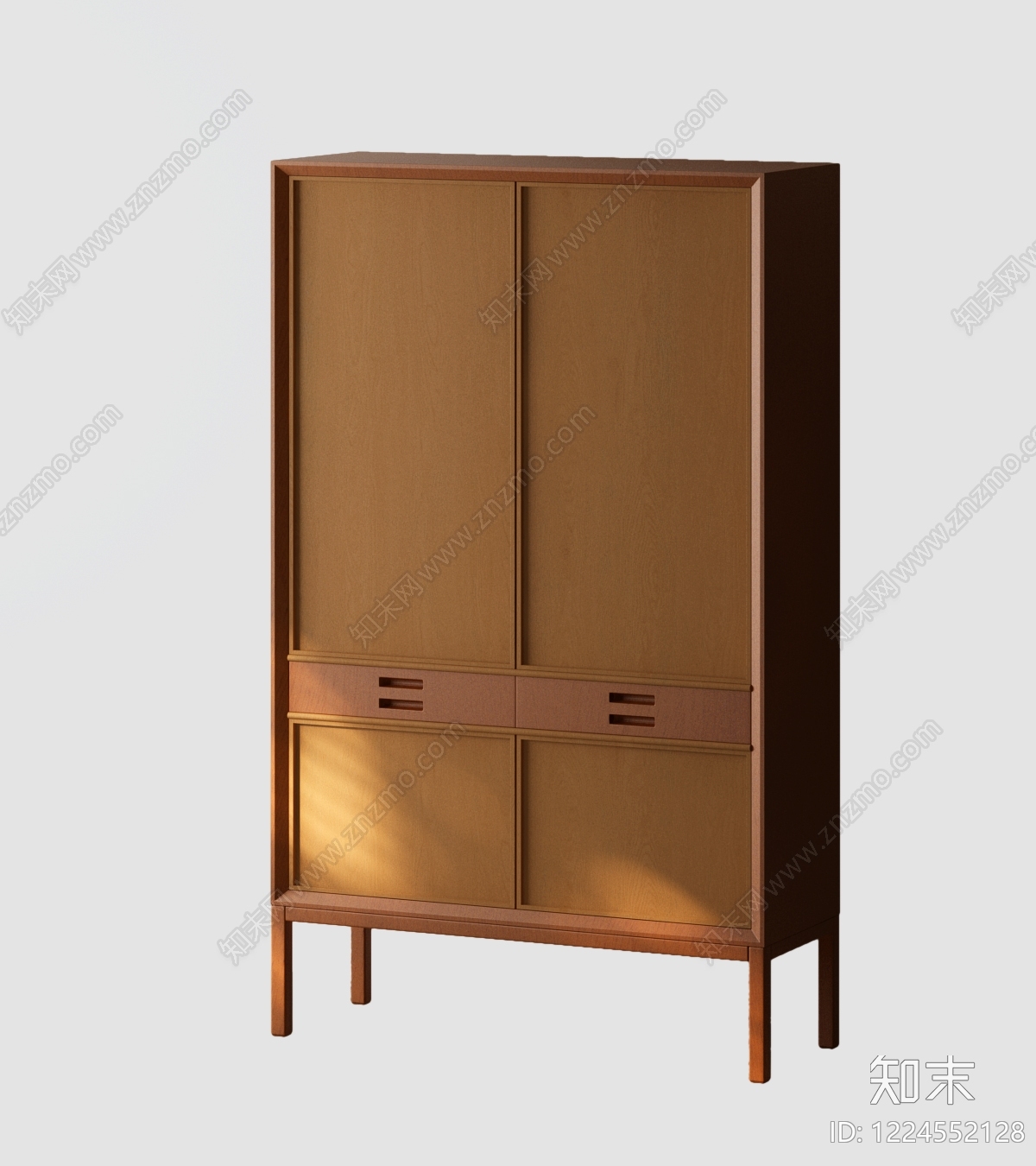 中古风衣柜3D模型下载【ID:1224552128】