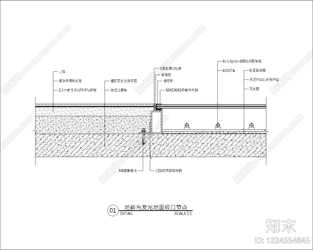 地面综合节点cad施工图下载【ID:1224554845】