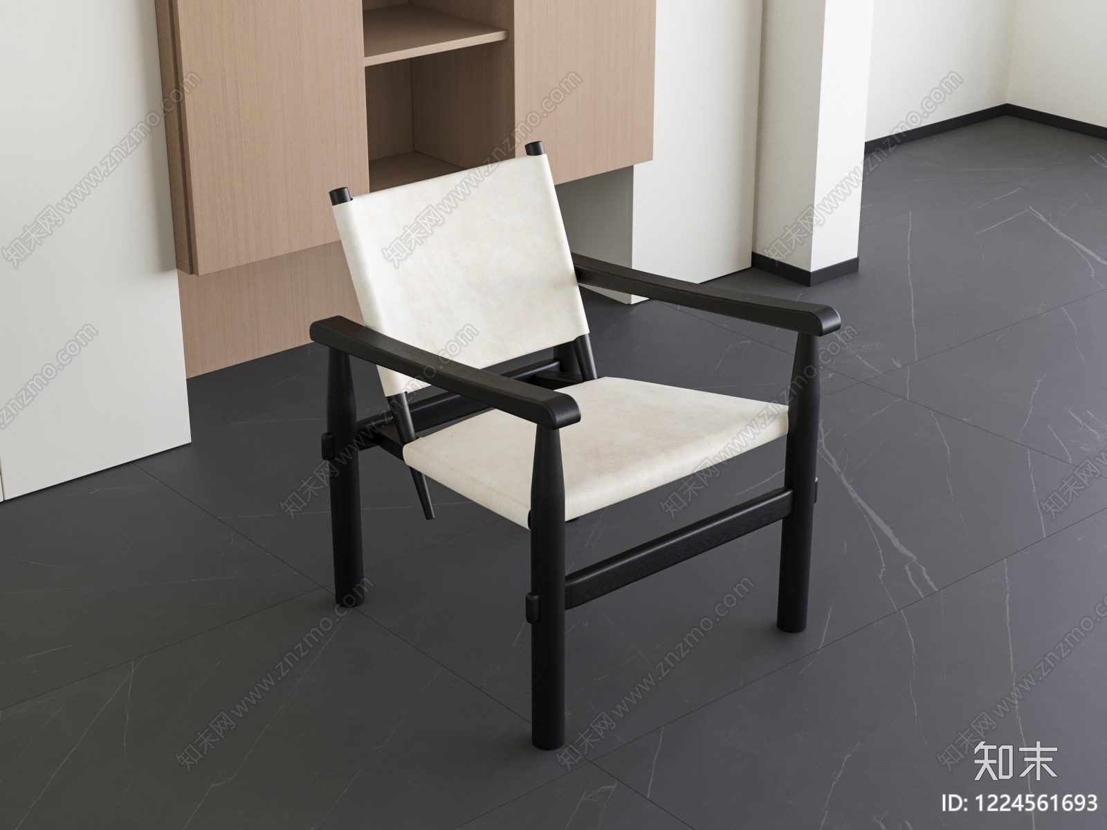 极简休闲椅3D模型下载【ID:1224561693】