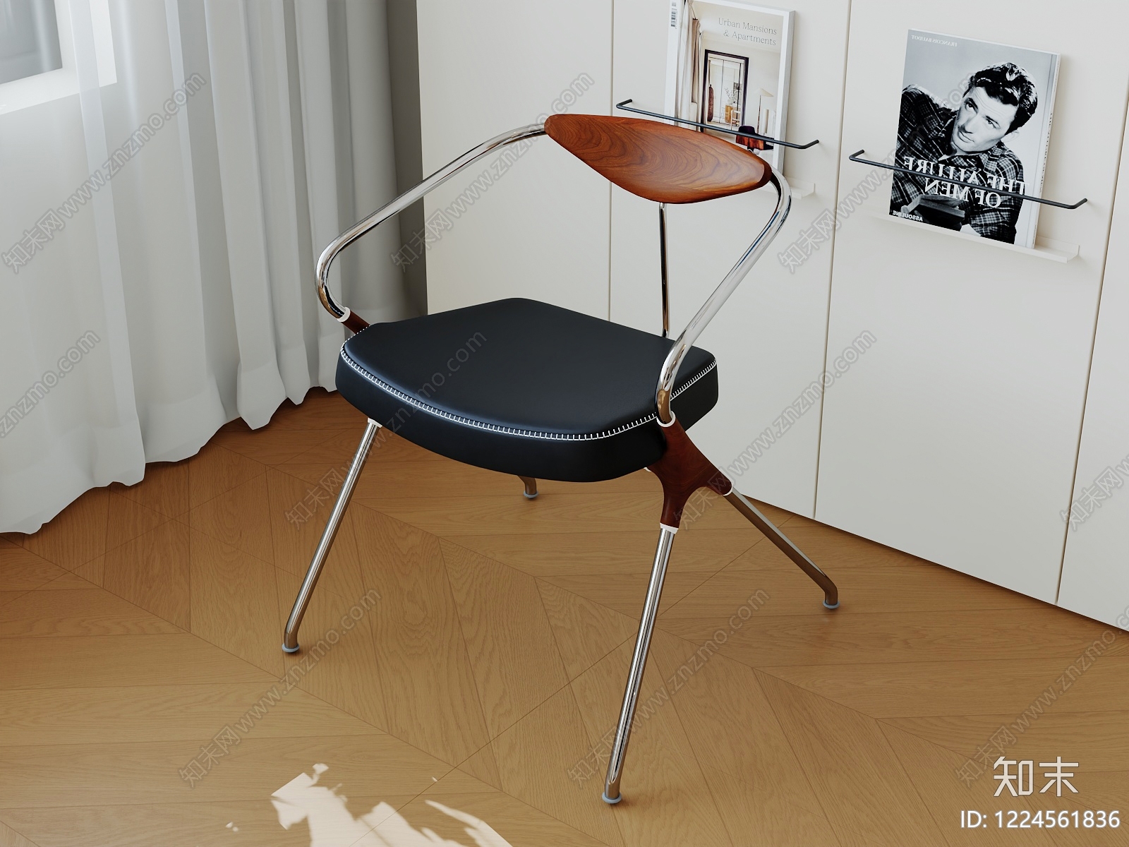 现代餐椅3D模型下载【ID:1224561836】