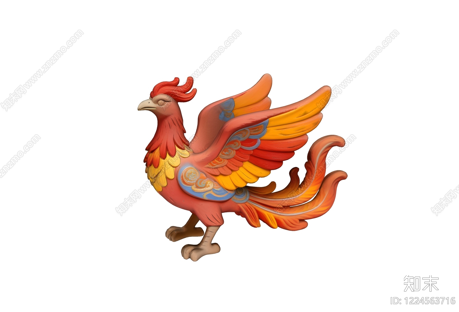 中式雕塑摆件SU模型下载【ID:1224563716】