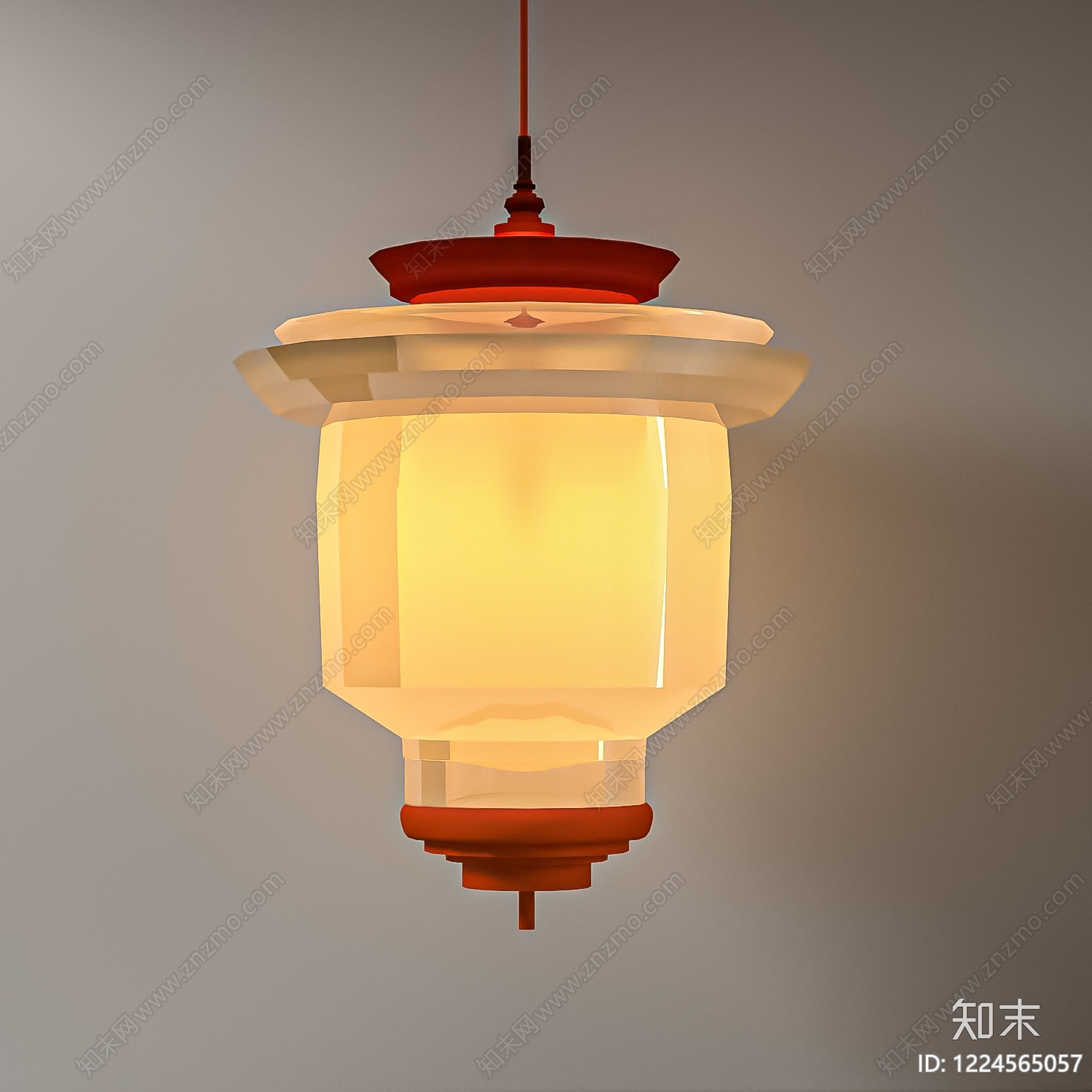 新中式儿童房吊灯3D模型下载【ID:1224565057】