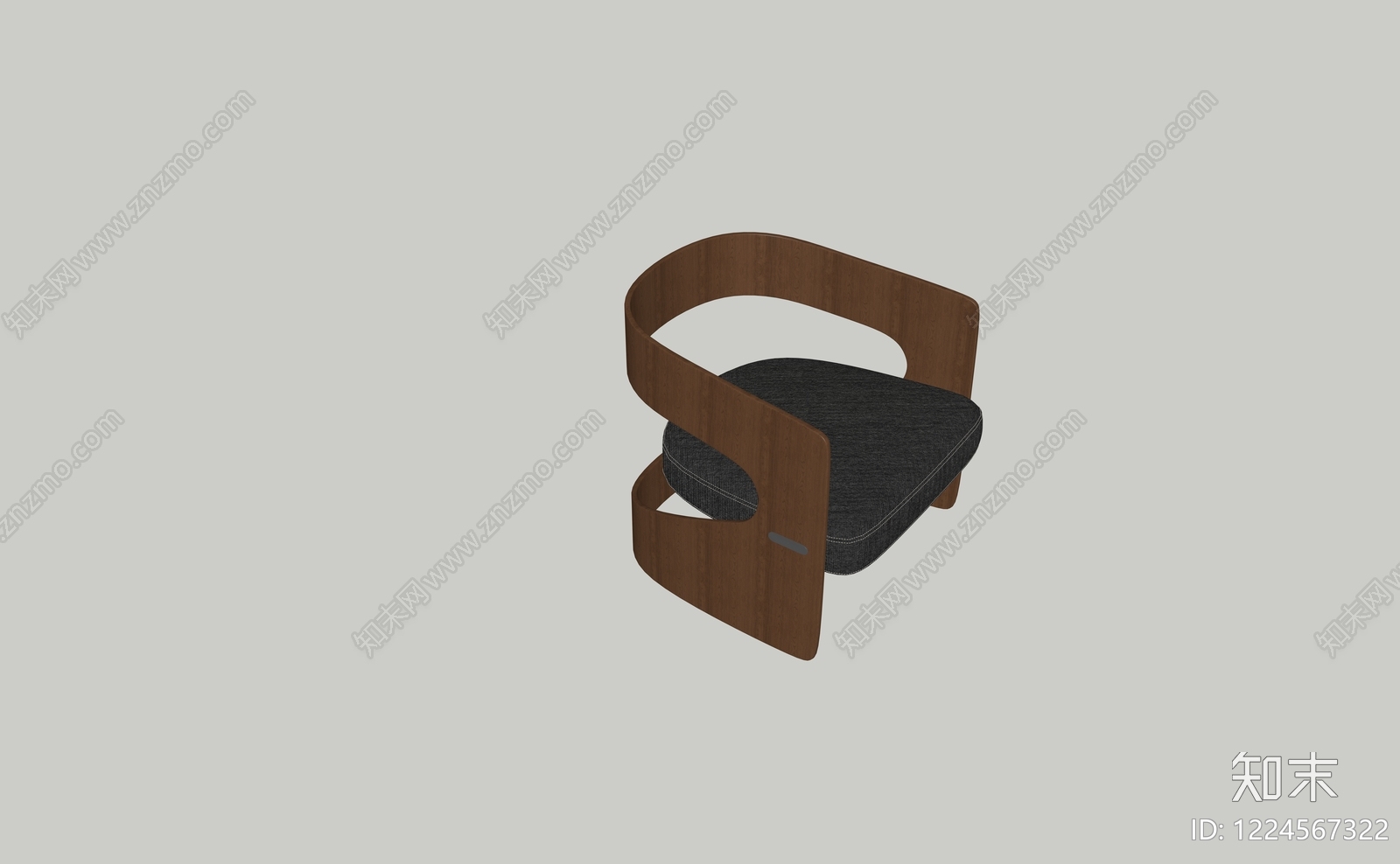 现代休闲椅SU模型下载【ID:1224567322】