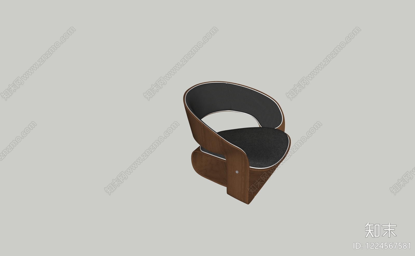 中古风休闲椅3D模型下载【ID:1224567581】