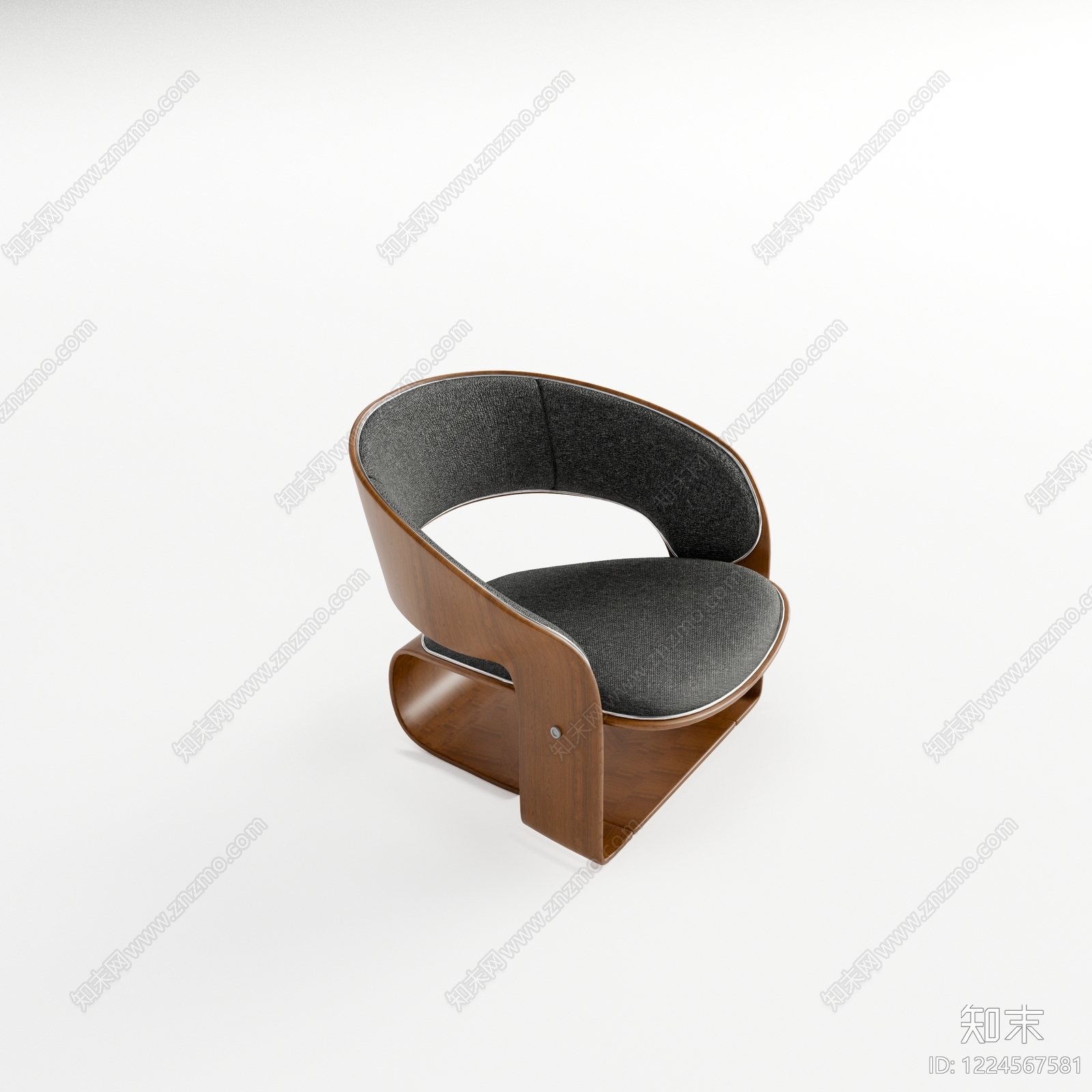 中古风休闲椅3D模型下载【ID:1224567581】