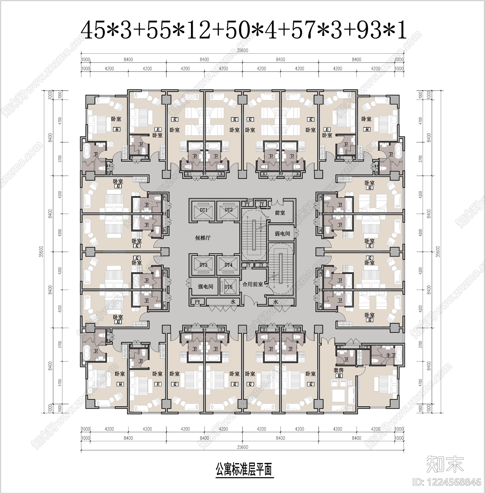 公寓建筑CAD图纸