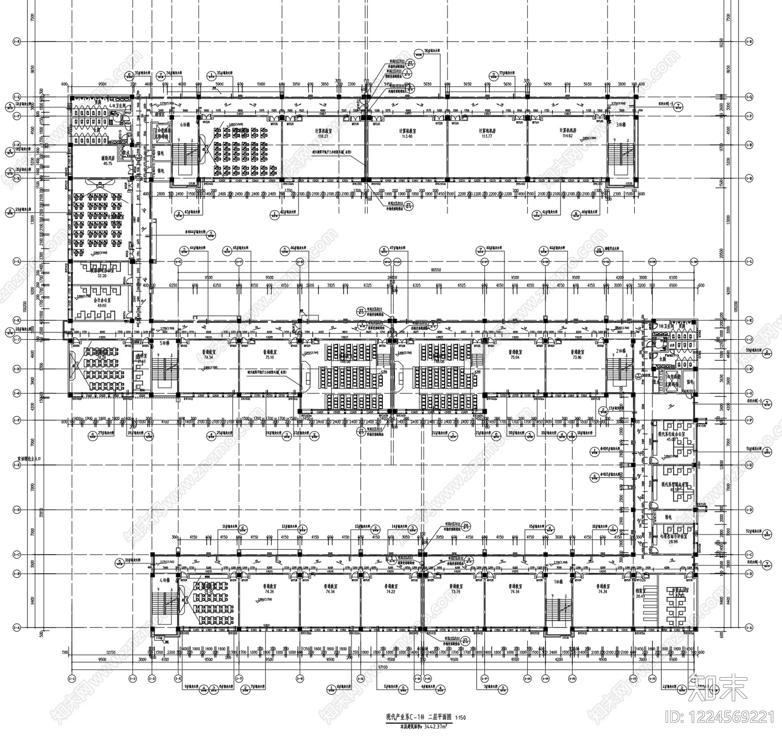 现代学校建筑CAD图纸