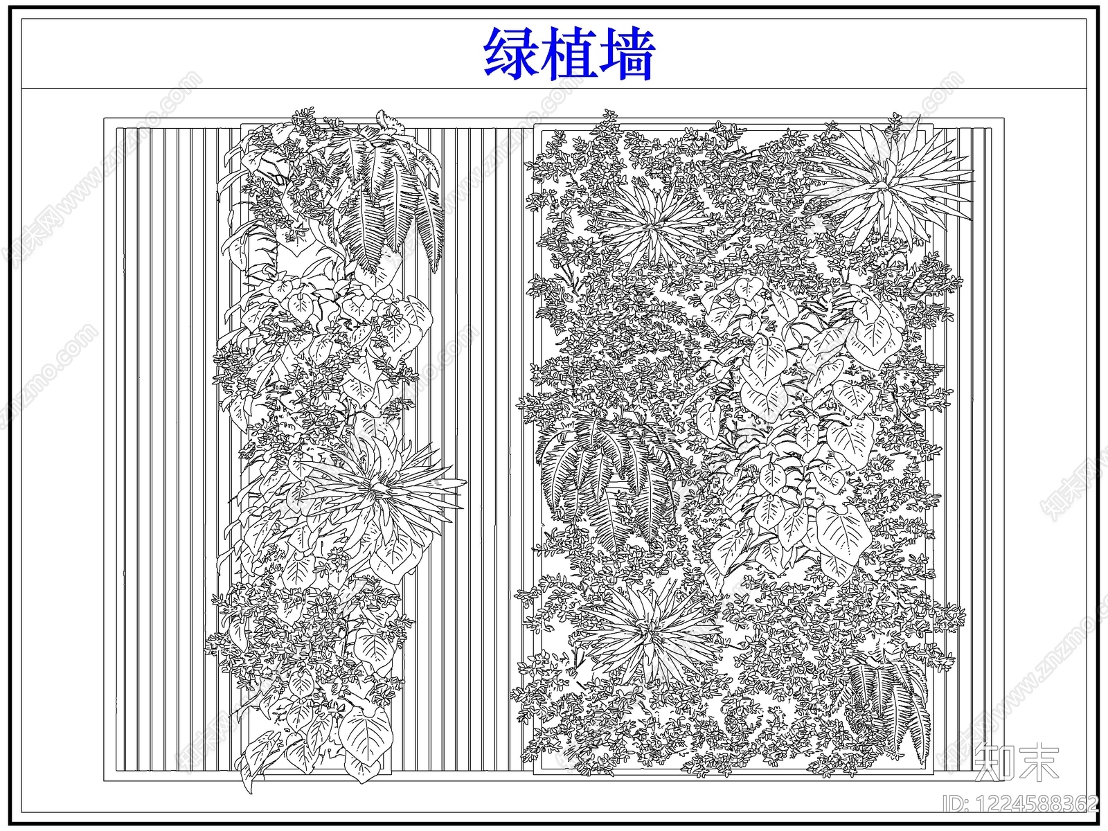 垂直绿化CAD图纸