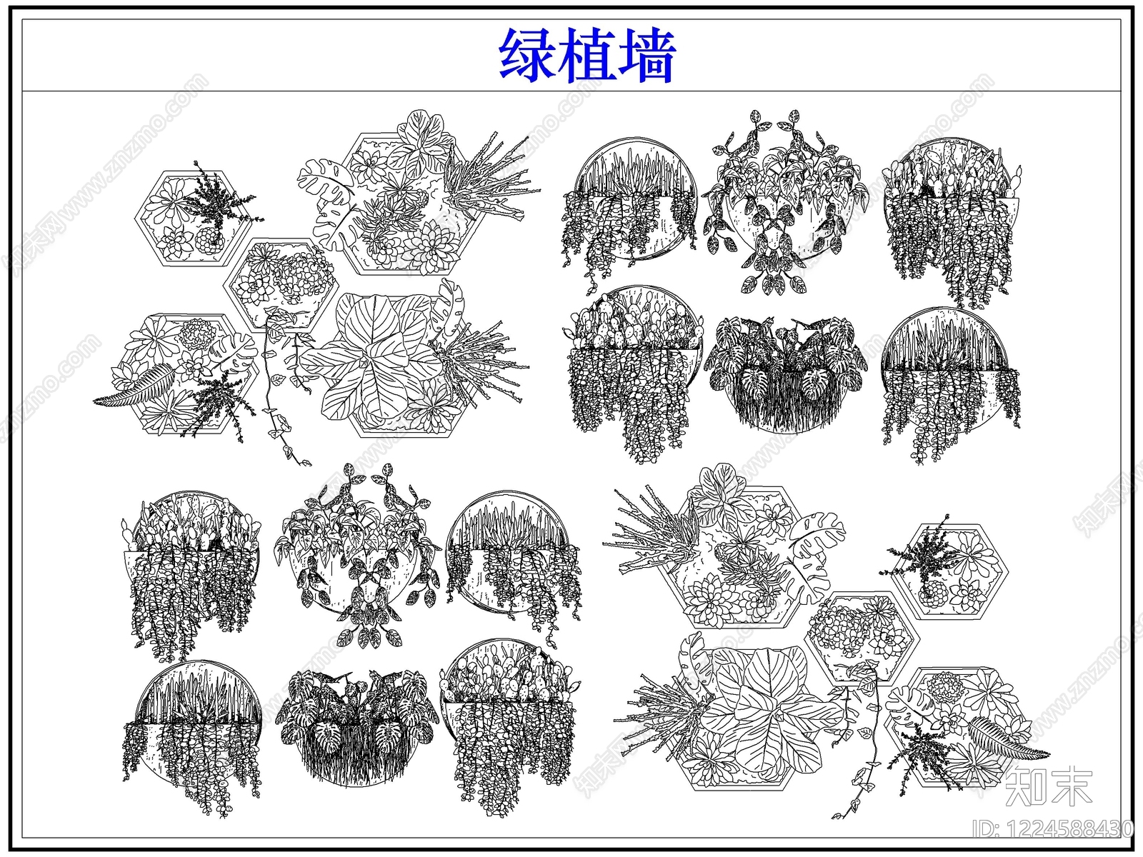 垂直绿化CAD图纸