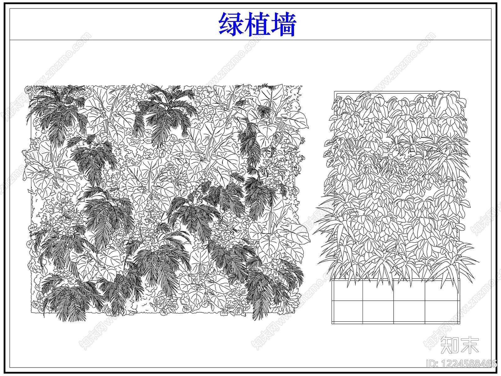 垂直绿化CAD图纸