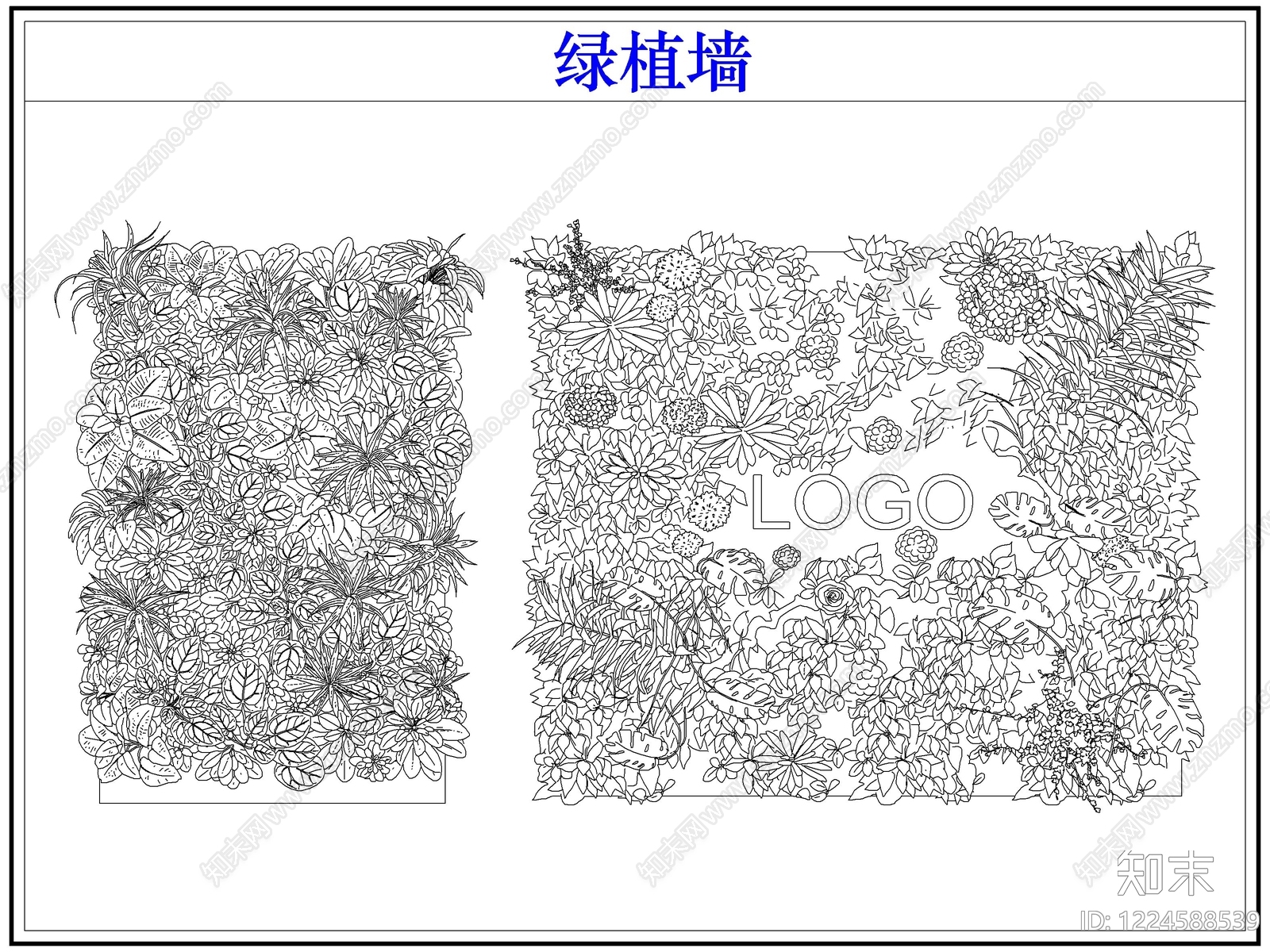 垂直绿化CAD图纸
