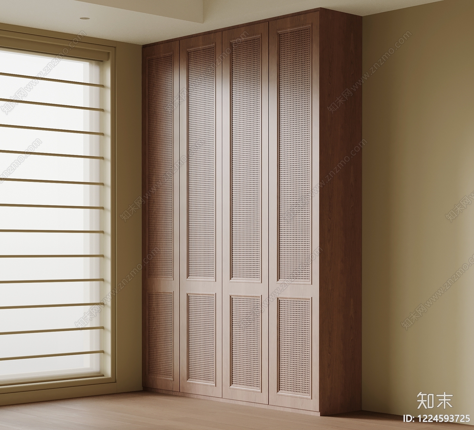 中古风衣柜SU模型下载【ID:1224593725】