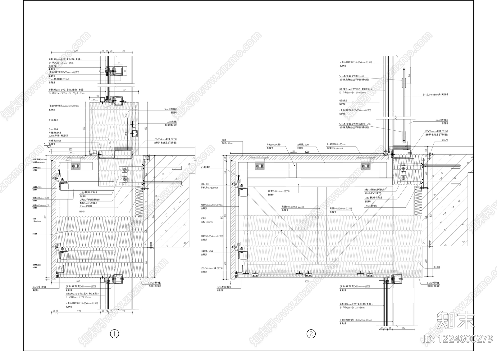 办公楼建筑cad施工图下载【ID:1224600279】