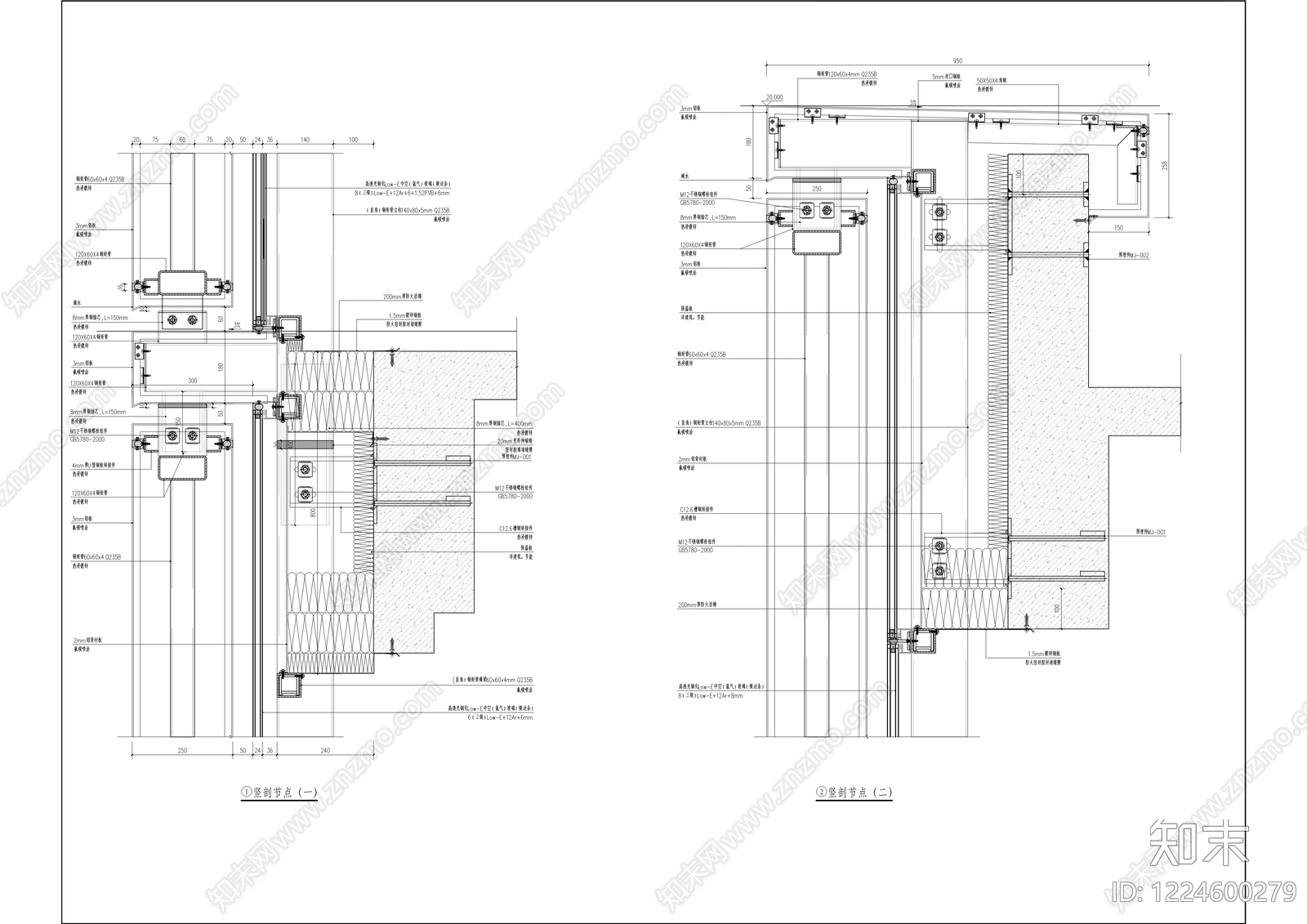 办公楼建筑cad施工图下载【ID:1224600279】