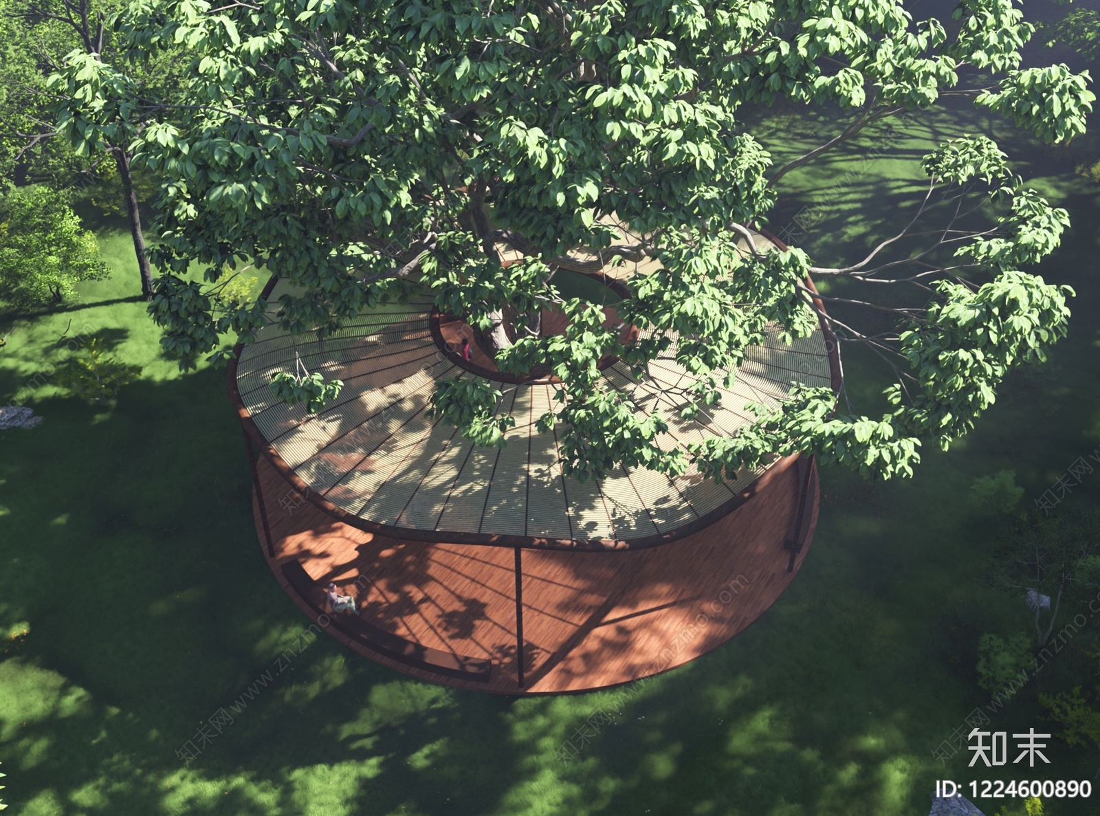 现代景观亭3D模型下载【ID:1224600890】