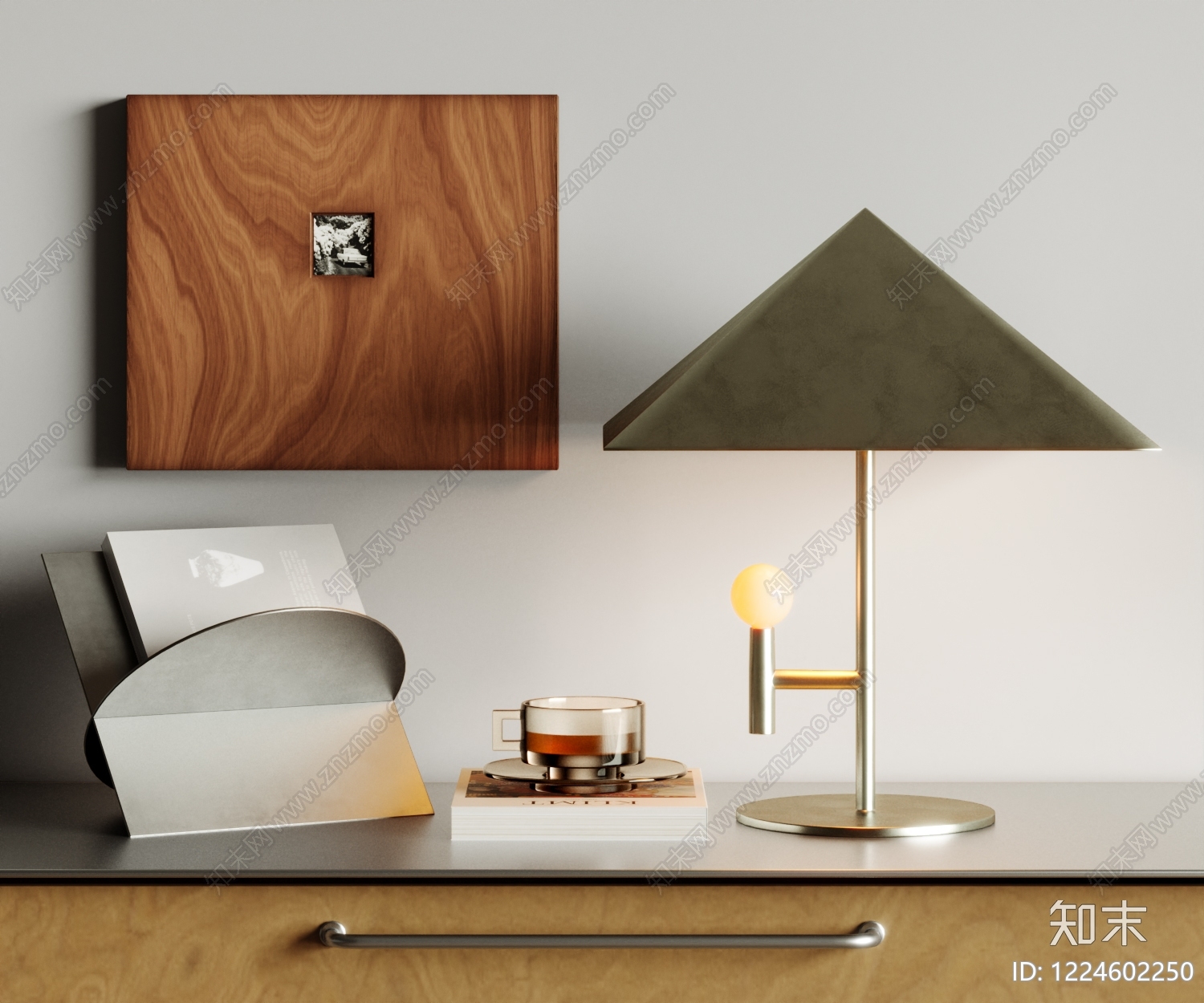 现代台灯3D模型下载【ID:1224602250】