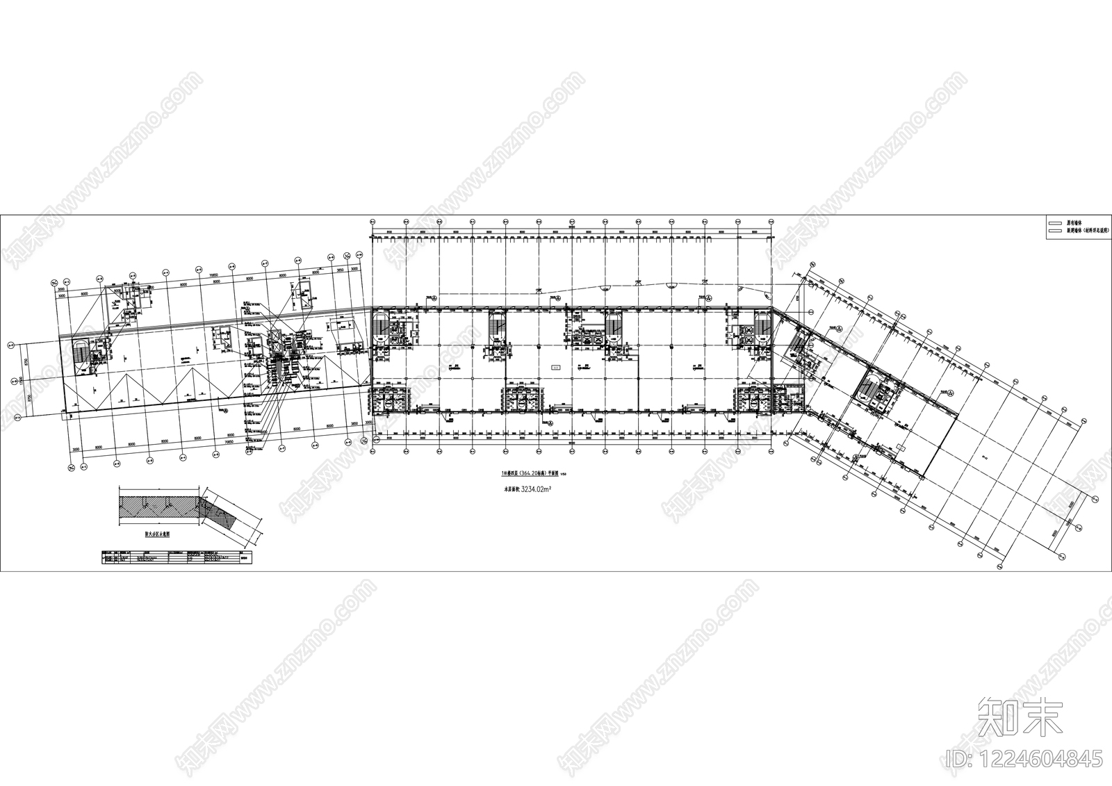 办公楼建筑cad施工图下载【ID:1224604845】