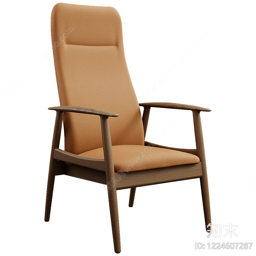 中古风休闲椅3D模型下载【ID:1224607287】