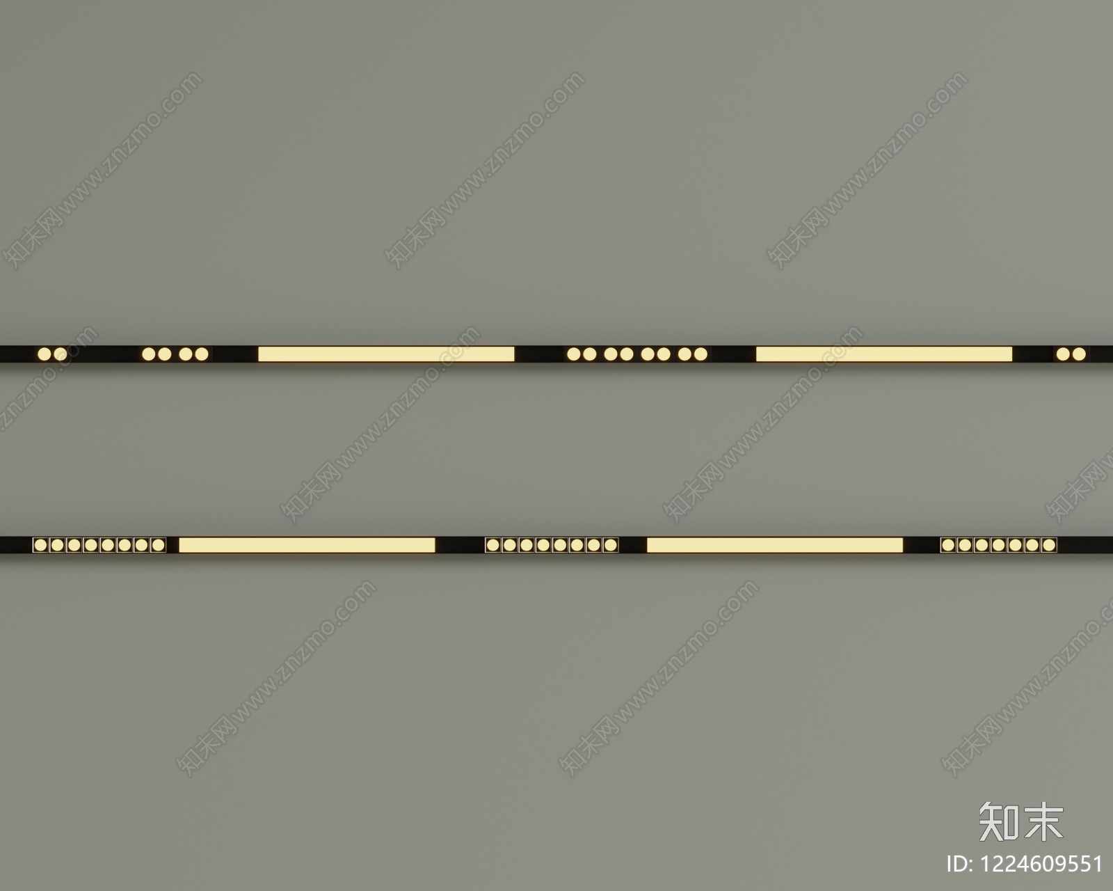 现代筒灯射灯SU模型下载【ID:1224609551】